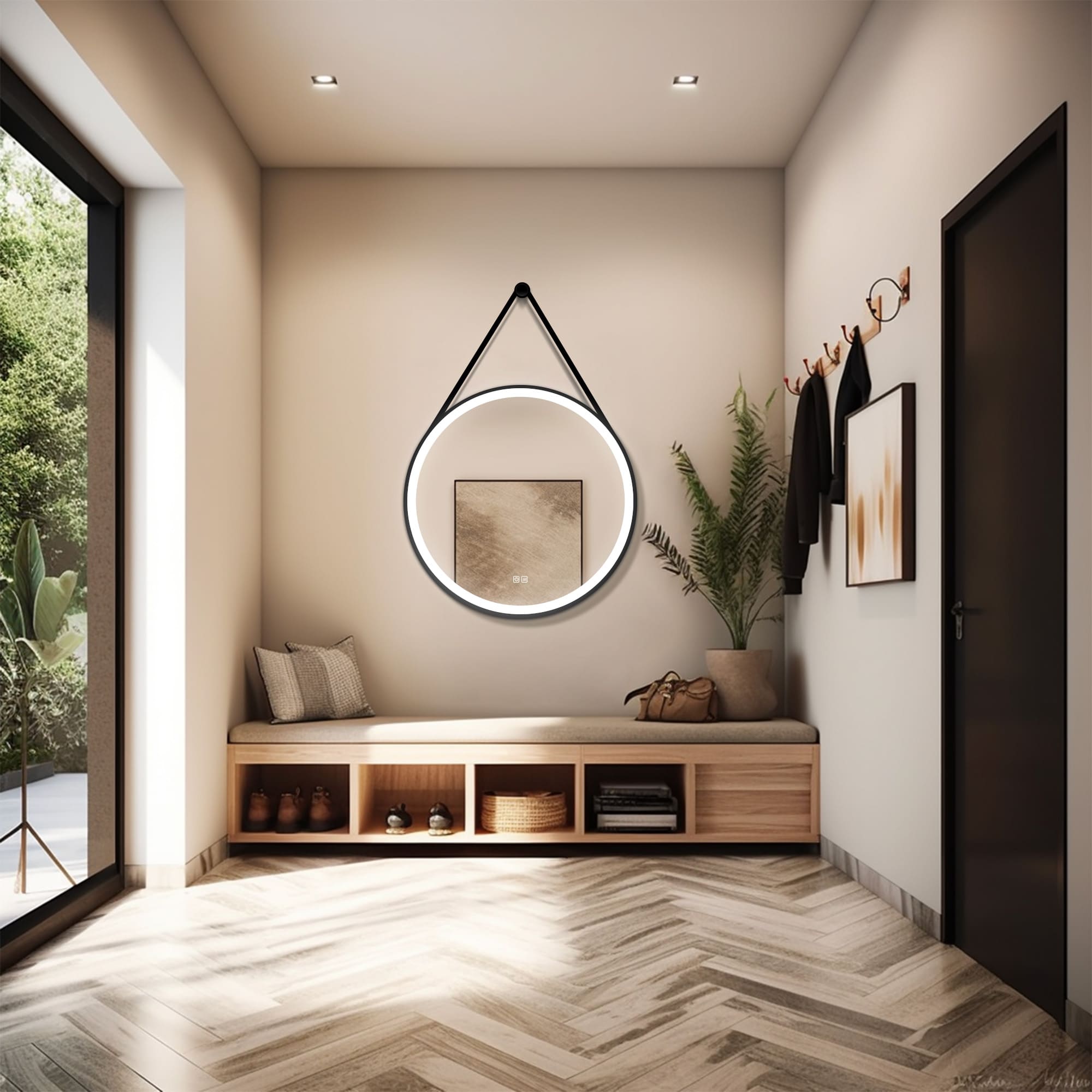 ATLAS Round Custom LED Mirror with Frame