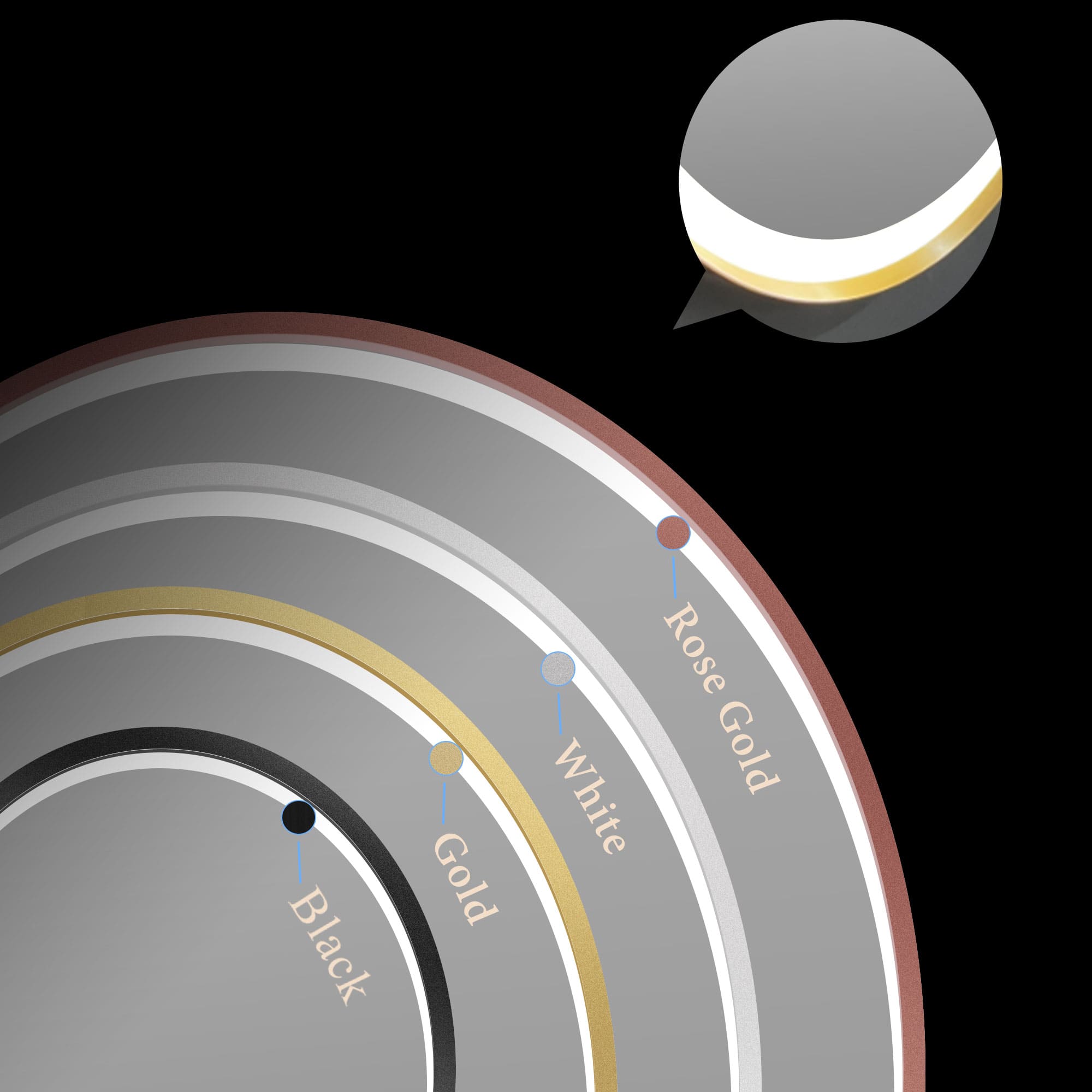 JANUS Round Custom LED Mirror with Frame