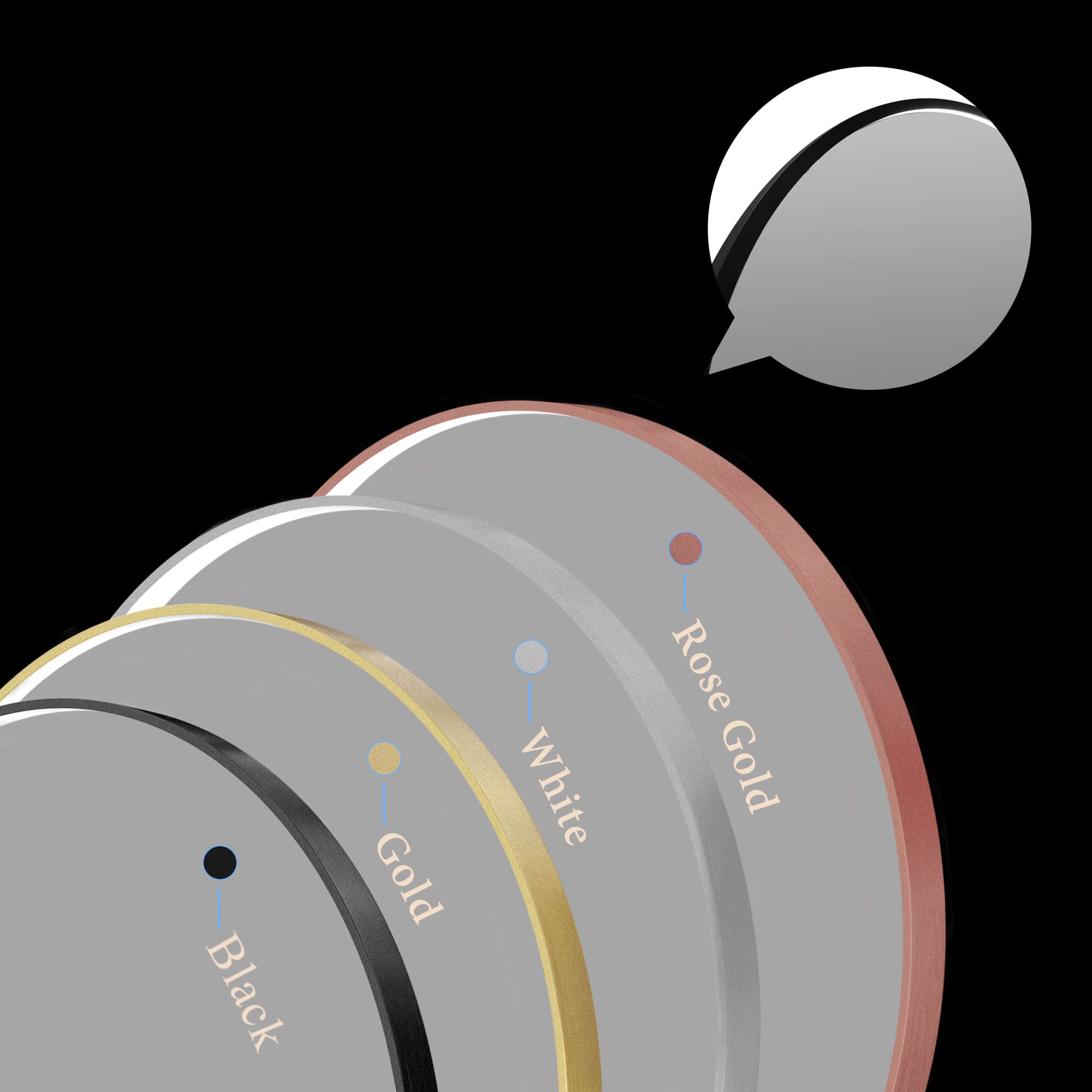 TELESTO Round Custom LED Mirror with Frame