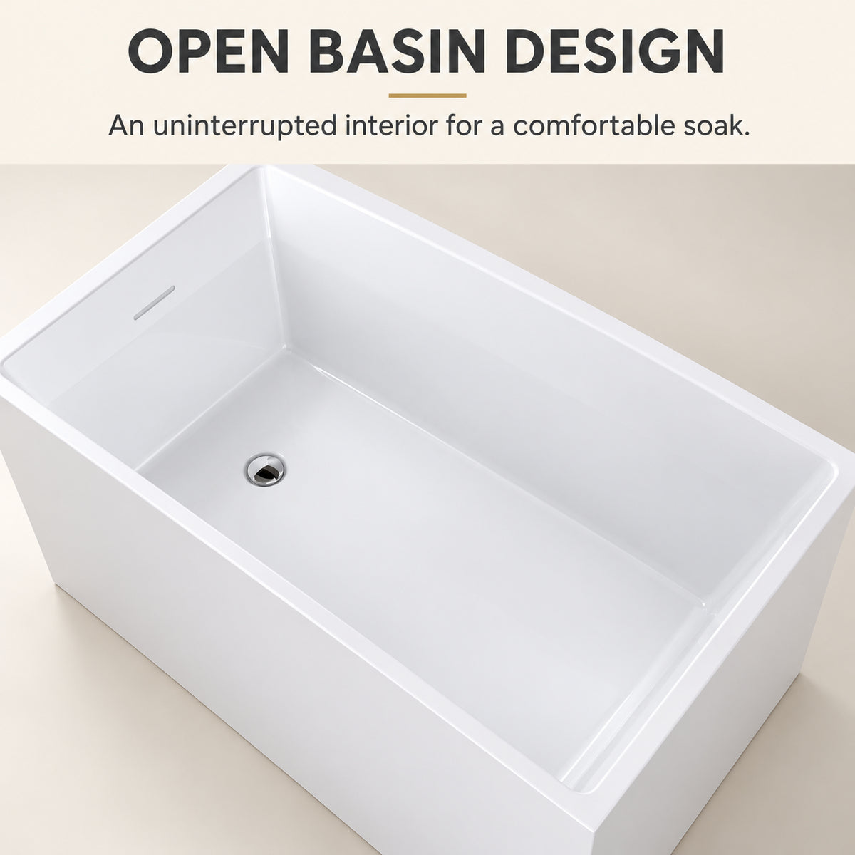 tavren 43 inch white acrylic bathtub without bench built in seat interior design