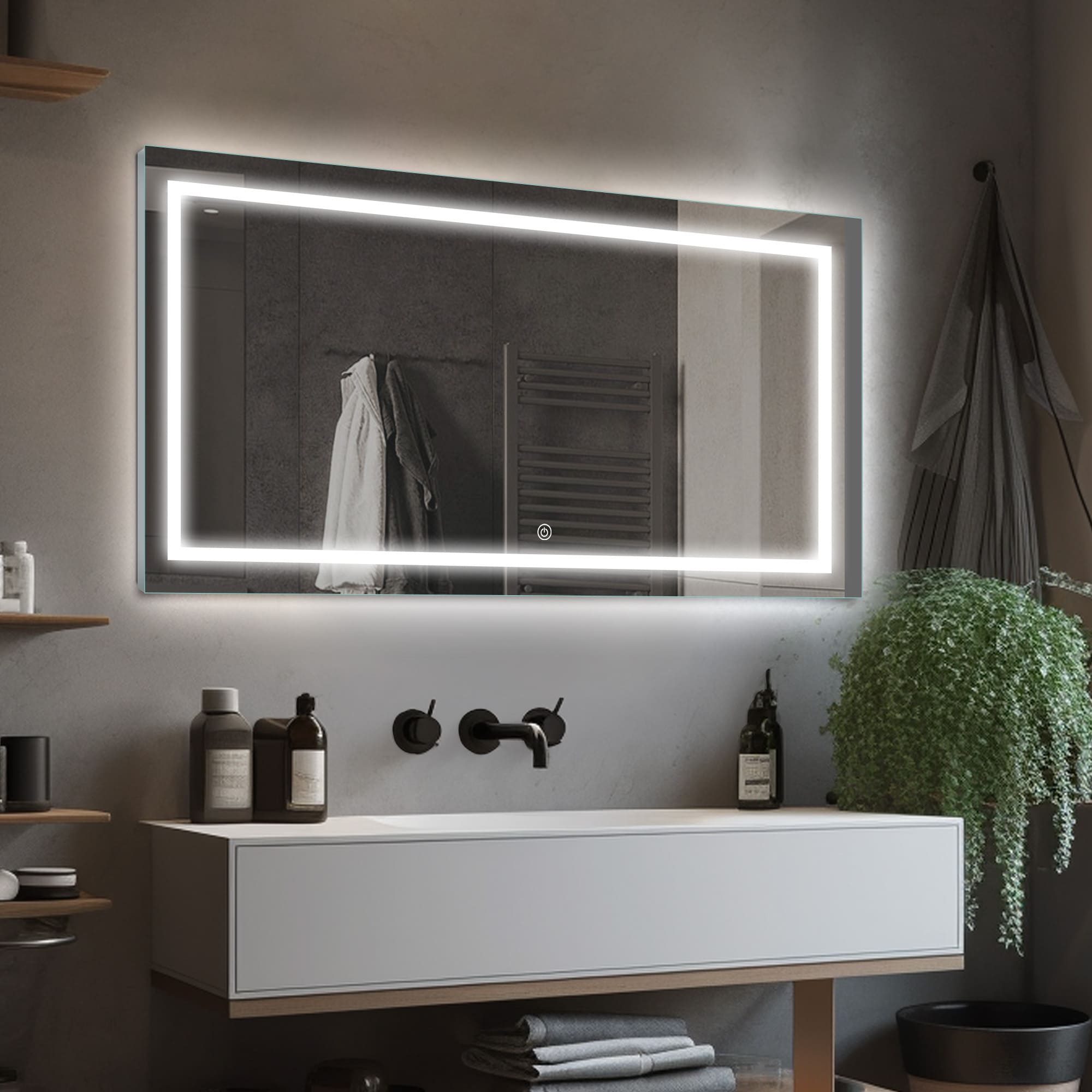 LOOK™ Outer Etched Backlit Mirror