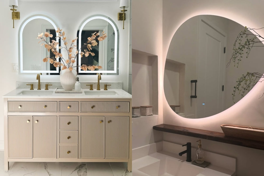 6 Modern Bathroom Ideas from YouTube Creators Featuring LED Mirrors