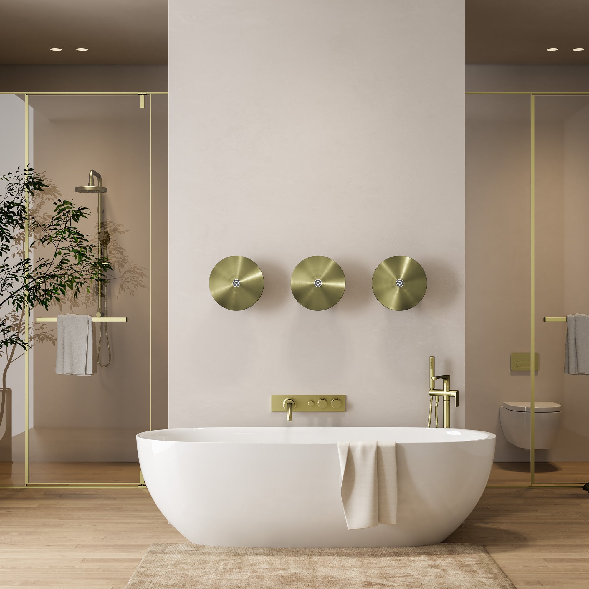 NOIRIX Stainless Steel Heated Towel Rack with Carbon Fiber and Timer