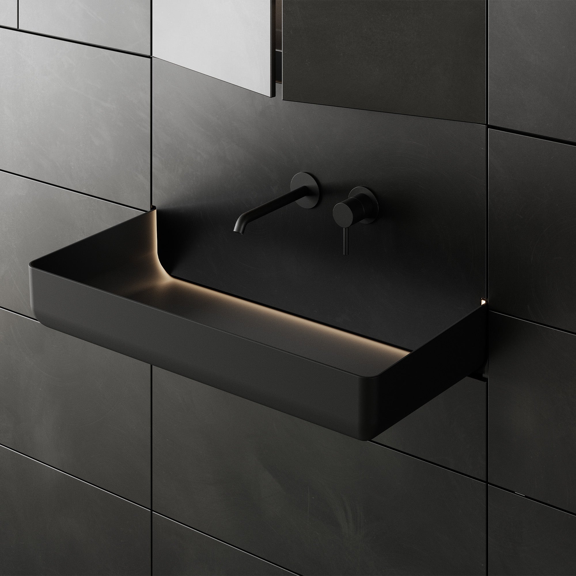 OBSIDIA Custom Bathroom Vanity Solid Wood with Veneer Corian Basin