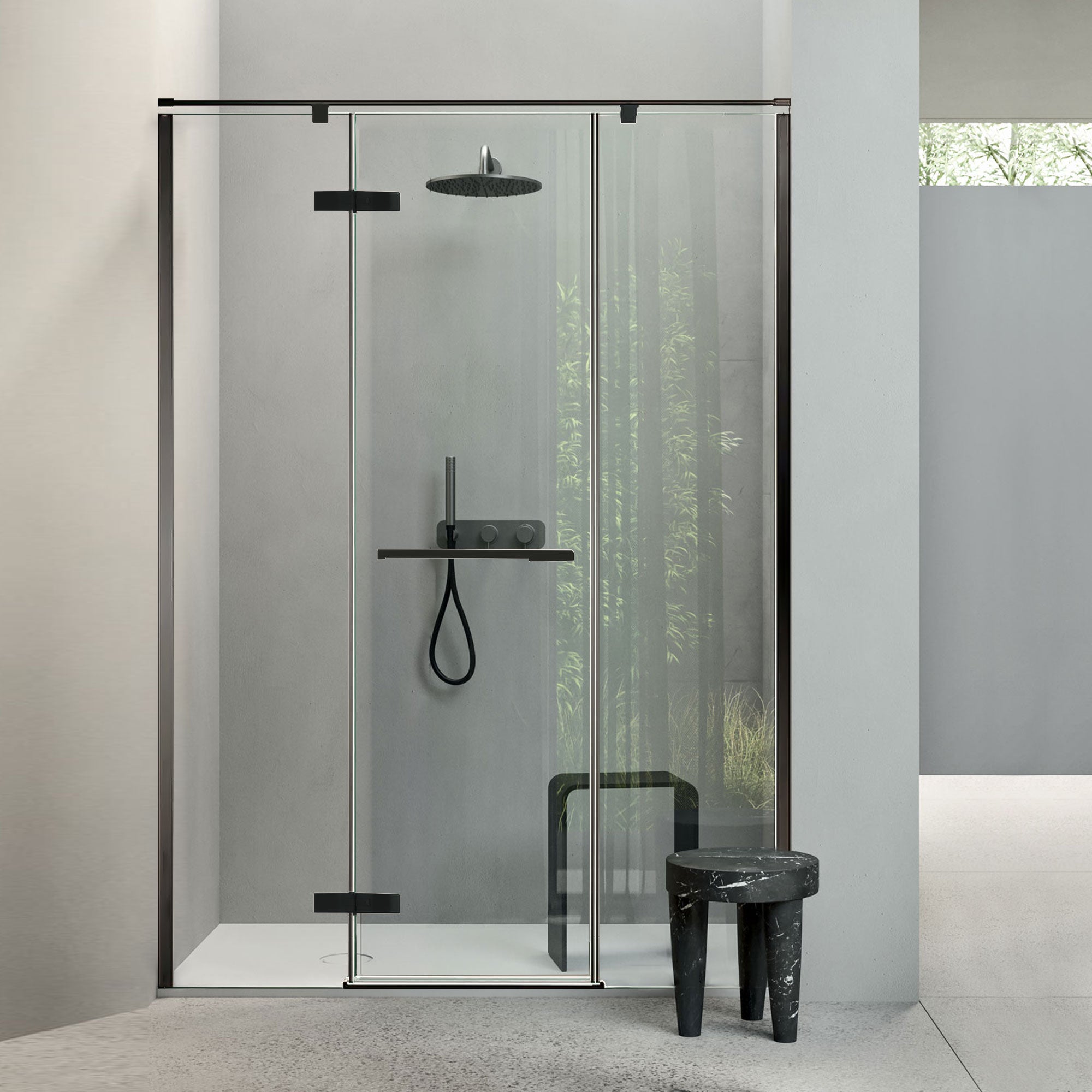 LUXORA Customize Inline Shower Door with Ultra Clear Glass