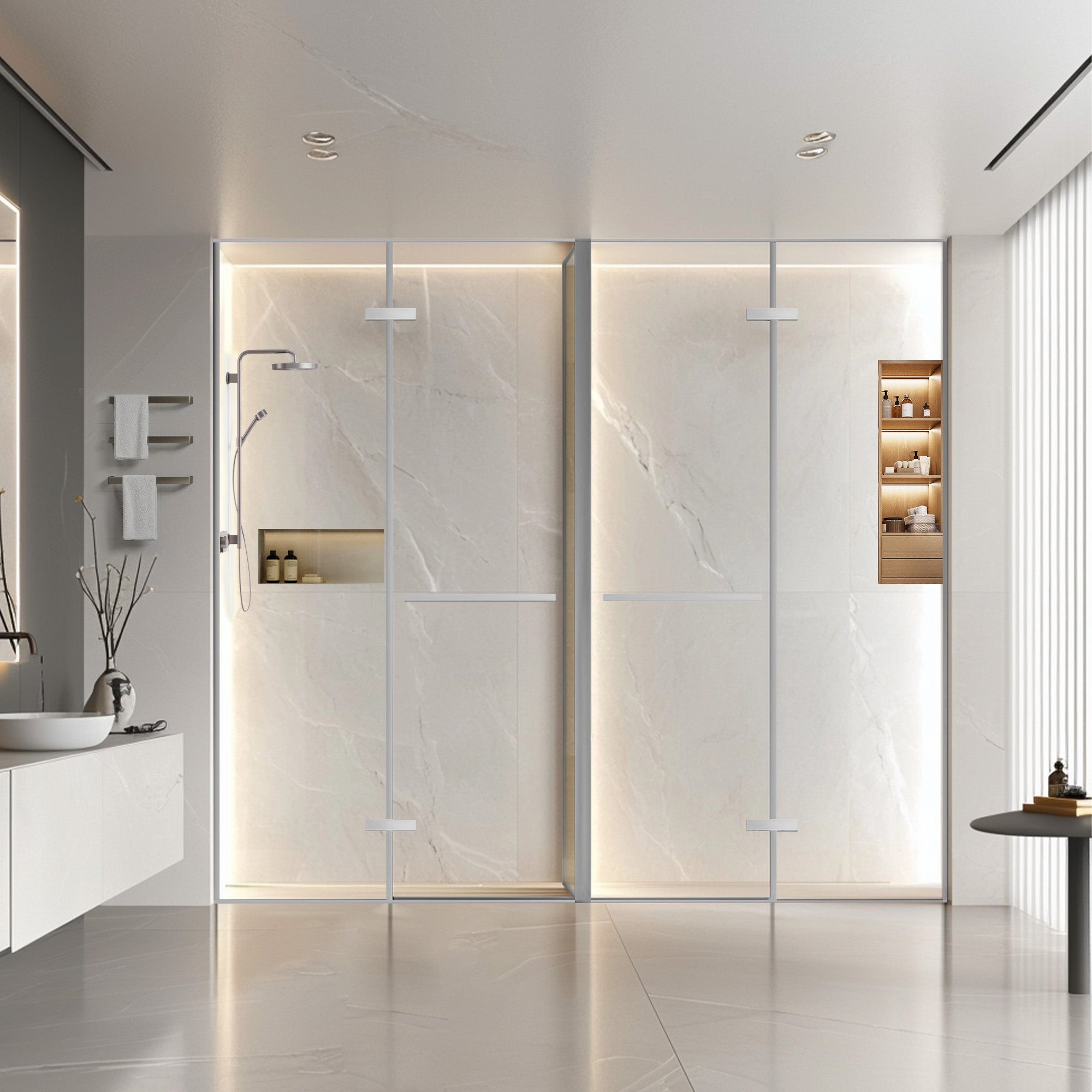 CLARION Customize T-Line Shower Door with Ultra Clear Glass