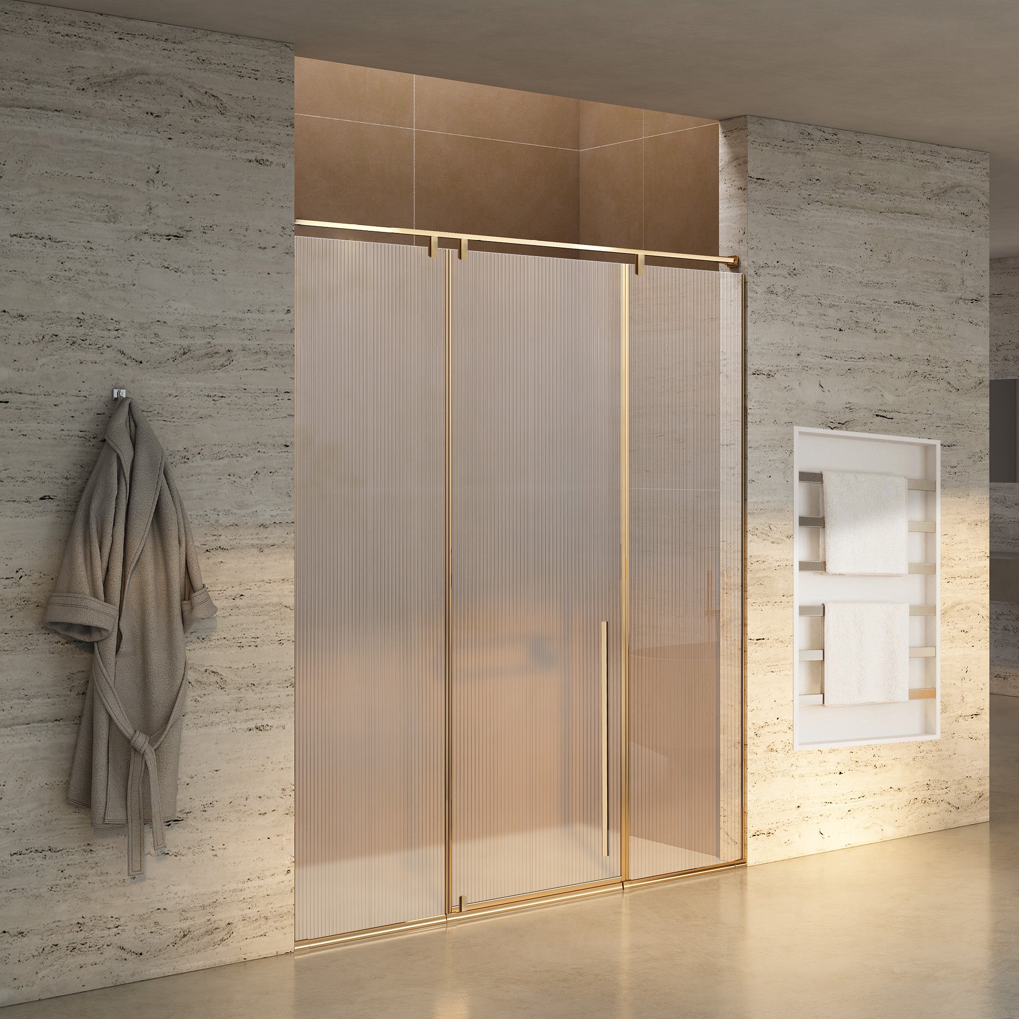 SERAVA Customize Inline Shower Door with Laminated Glass