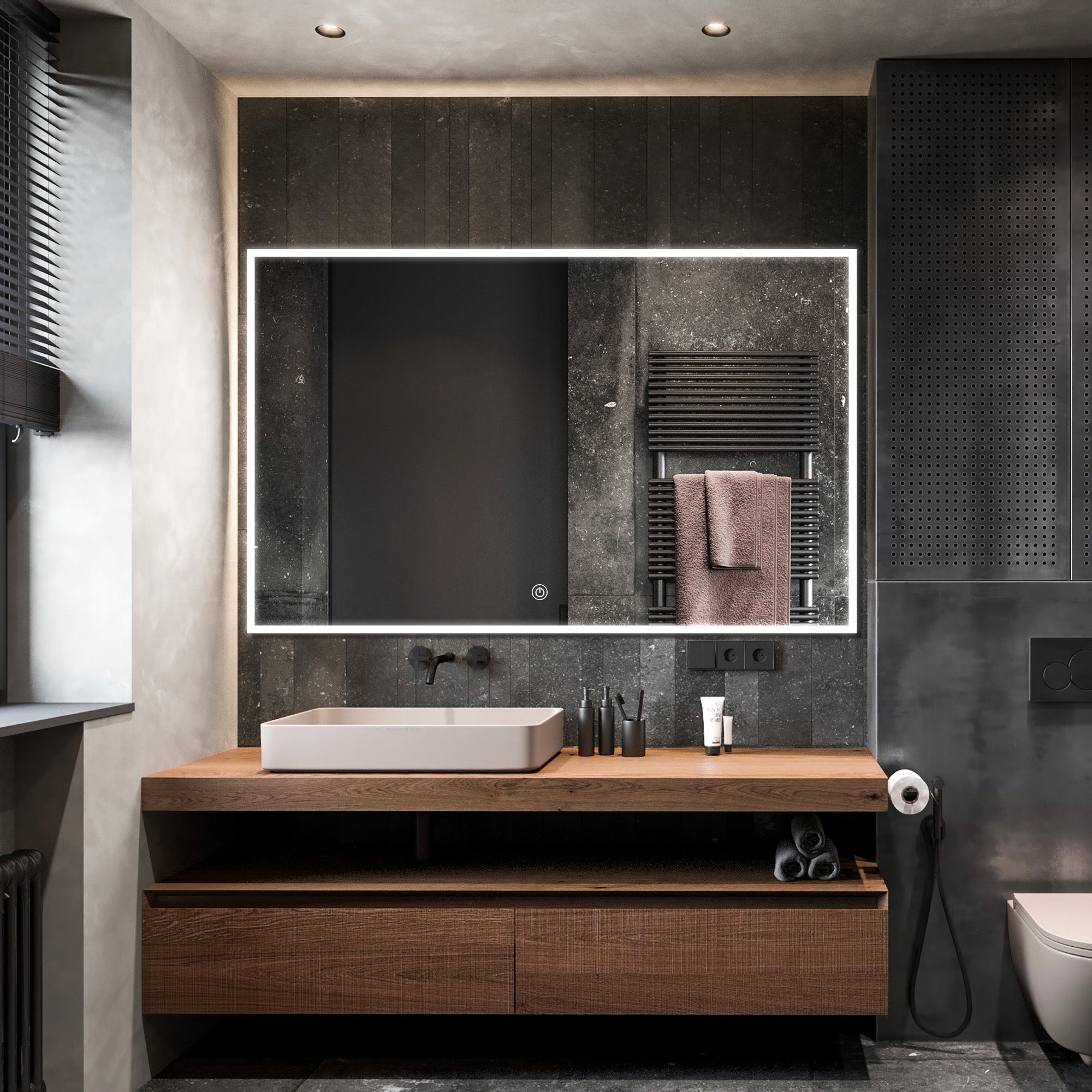 NEPTUNE Custom LED Mirror with Edge Frosted