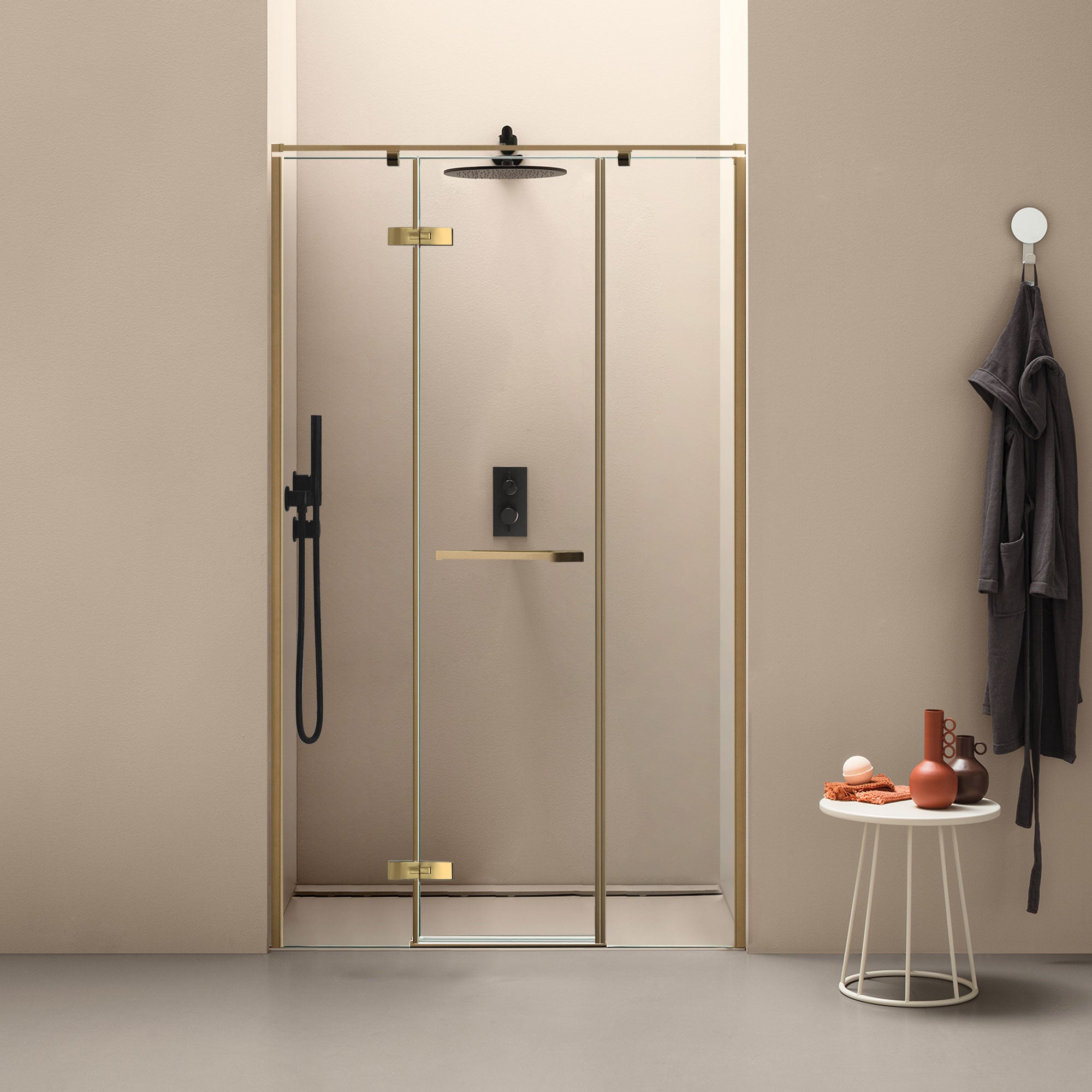 LUXORA Customize Inline Shower Door with Ultra Clear Glass