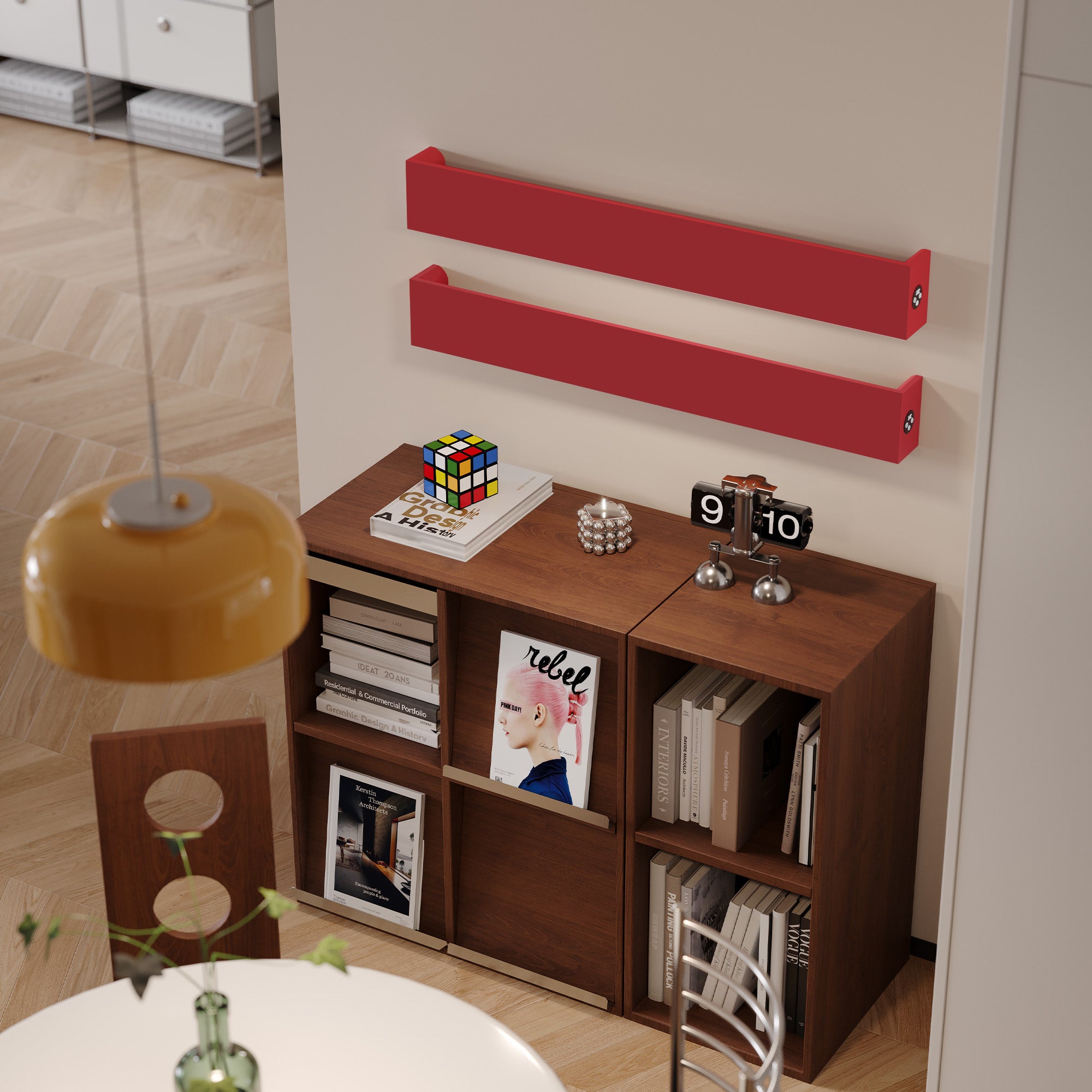 SCARLETTO Smart Heated Towel Rack with Digital Display and Temperature Control