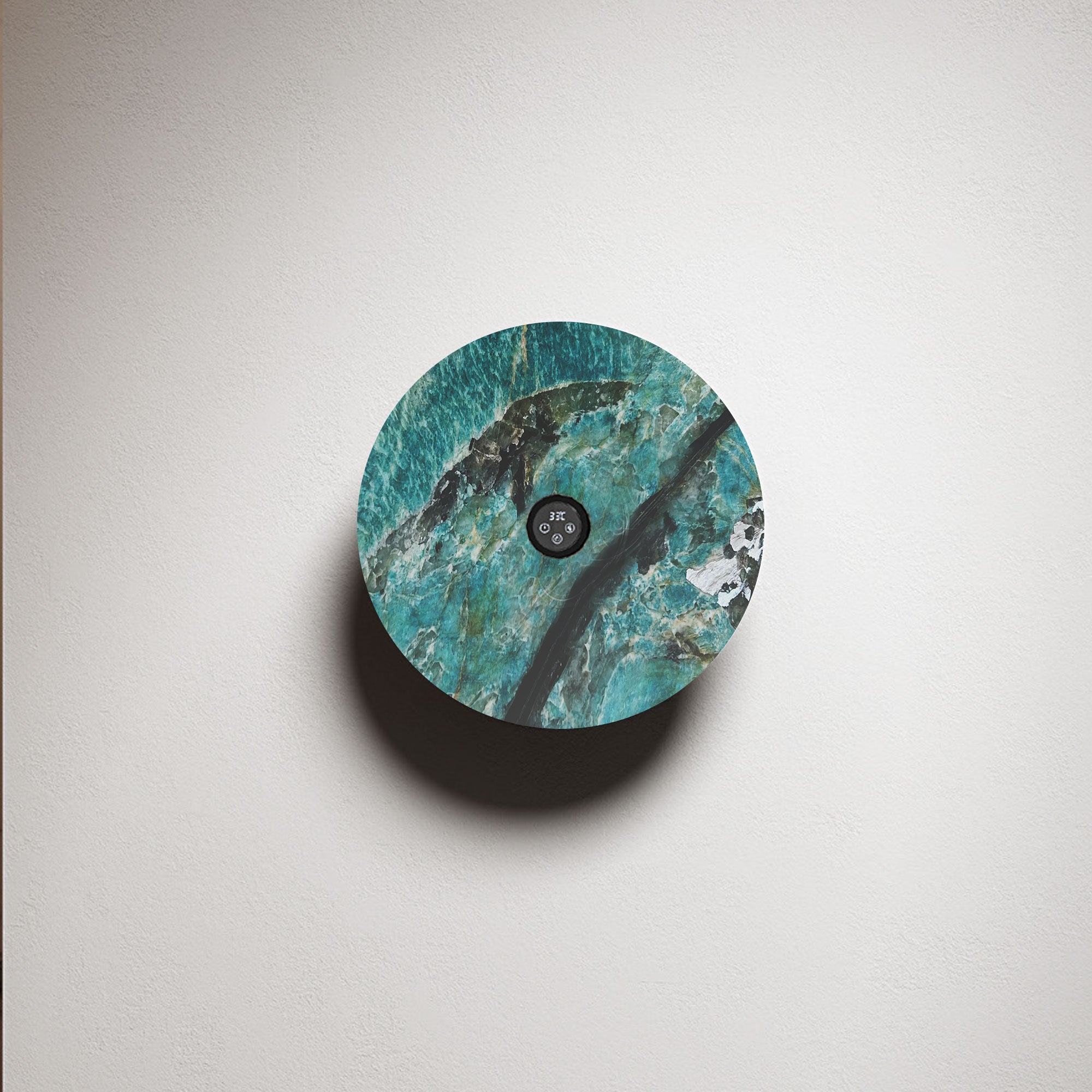 VERDARA Marble Heated Towel Rack with Carbon Fiber and Timer Control