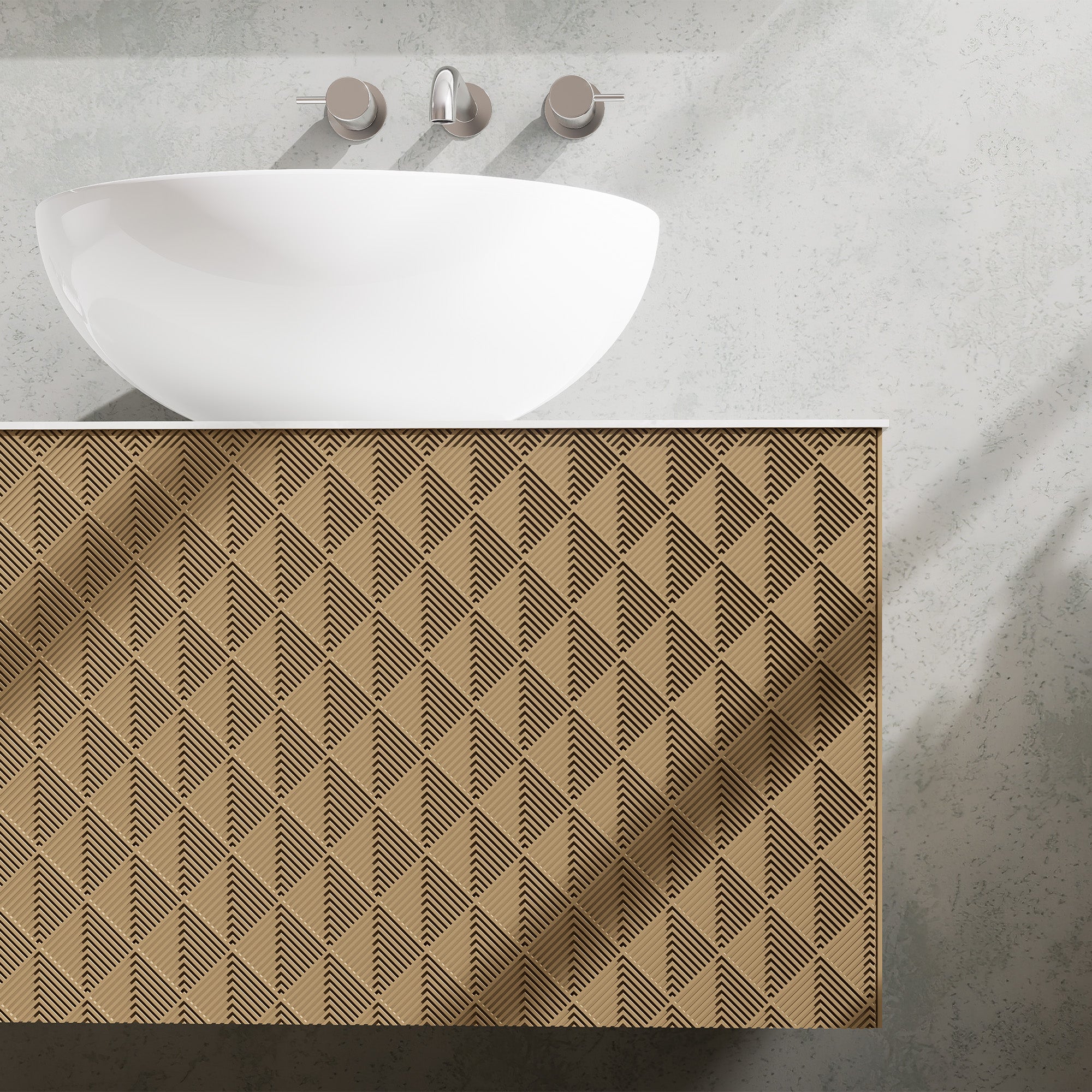AURIGEN Custom Bathroom Vanity Double Sink Quartz Stone Top Solid Wood Cabinet