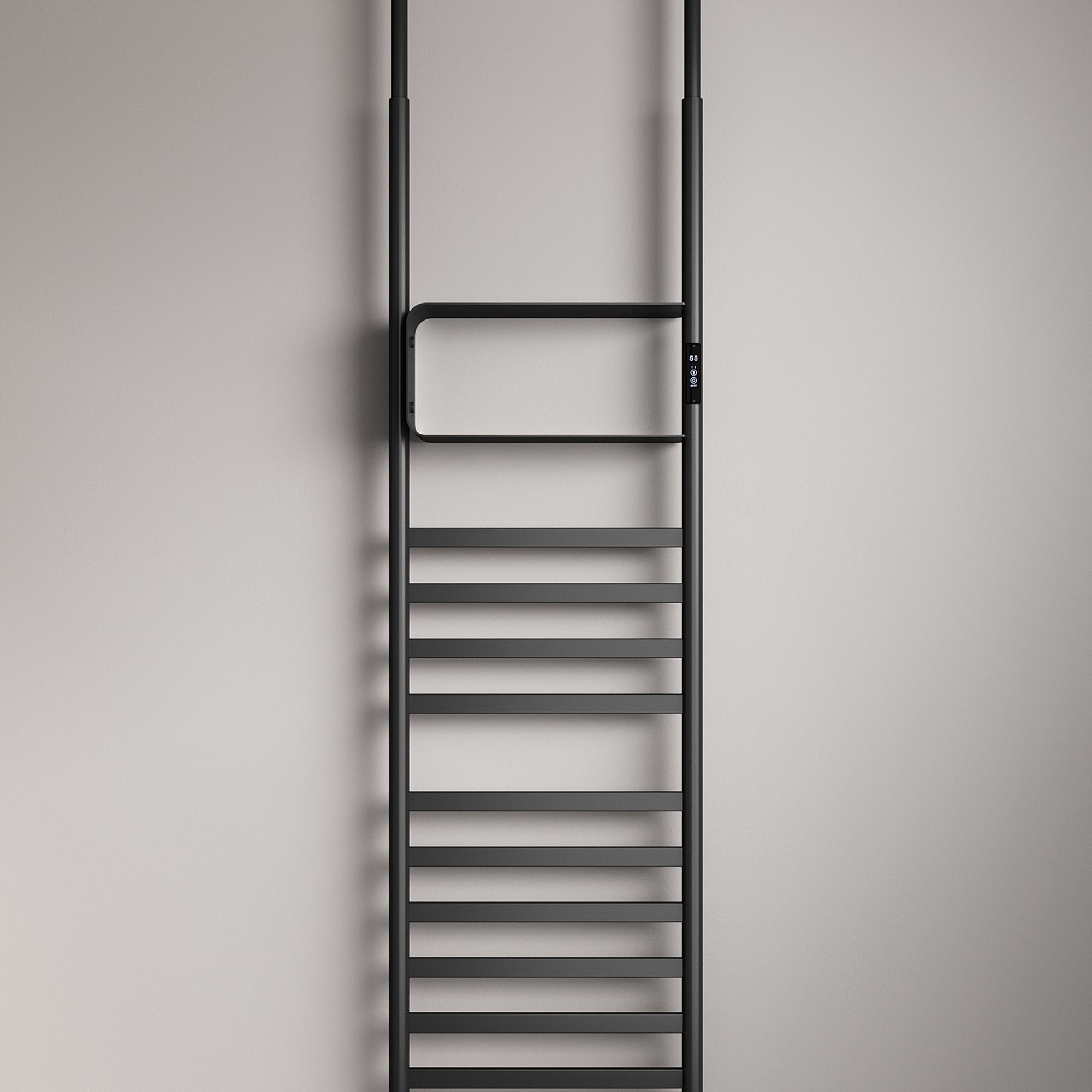 SKYLITH Smart Vertical Heated Towel Rack with Digital Display and Adjustable Heat