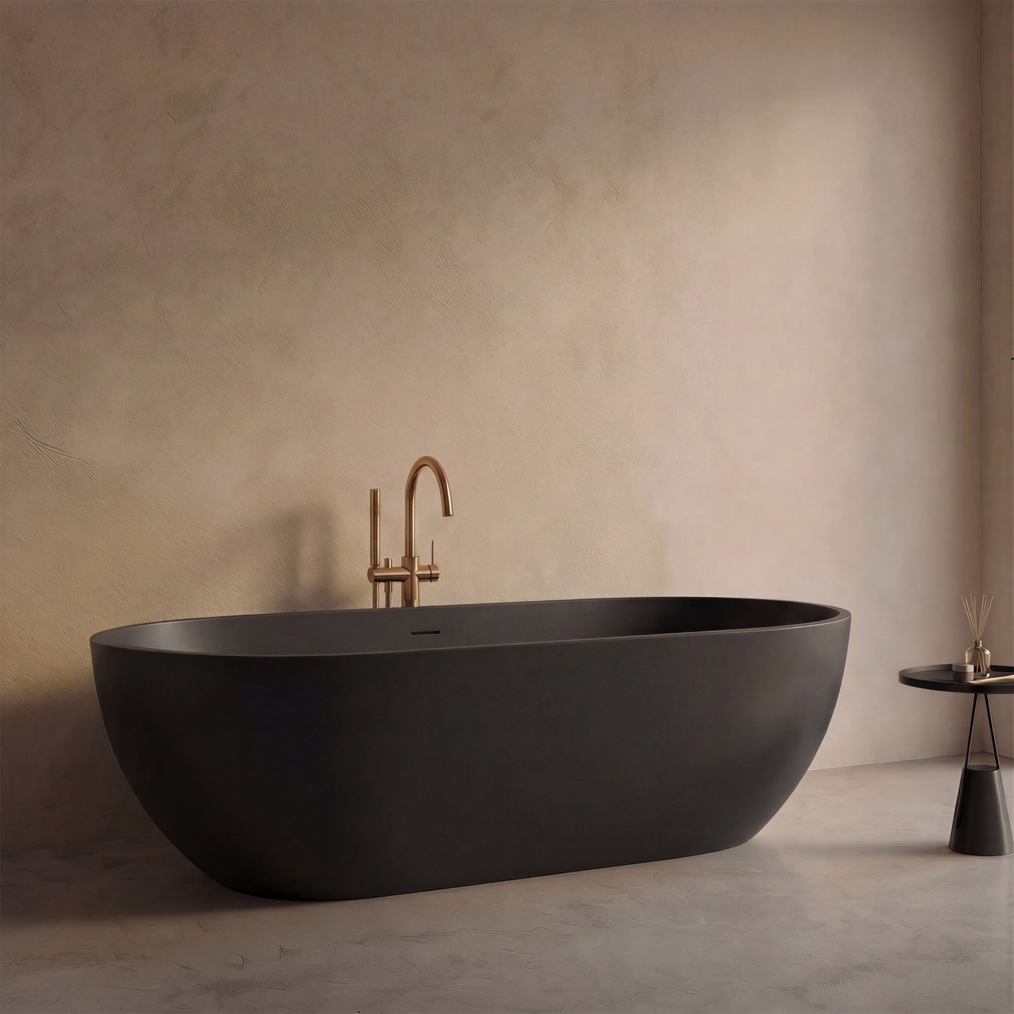 AURELLE Deep Soaking Freestanding Bathtub 68.9" with Ergonomic Design