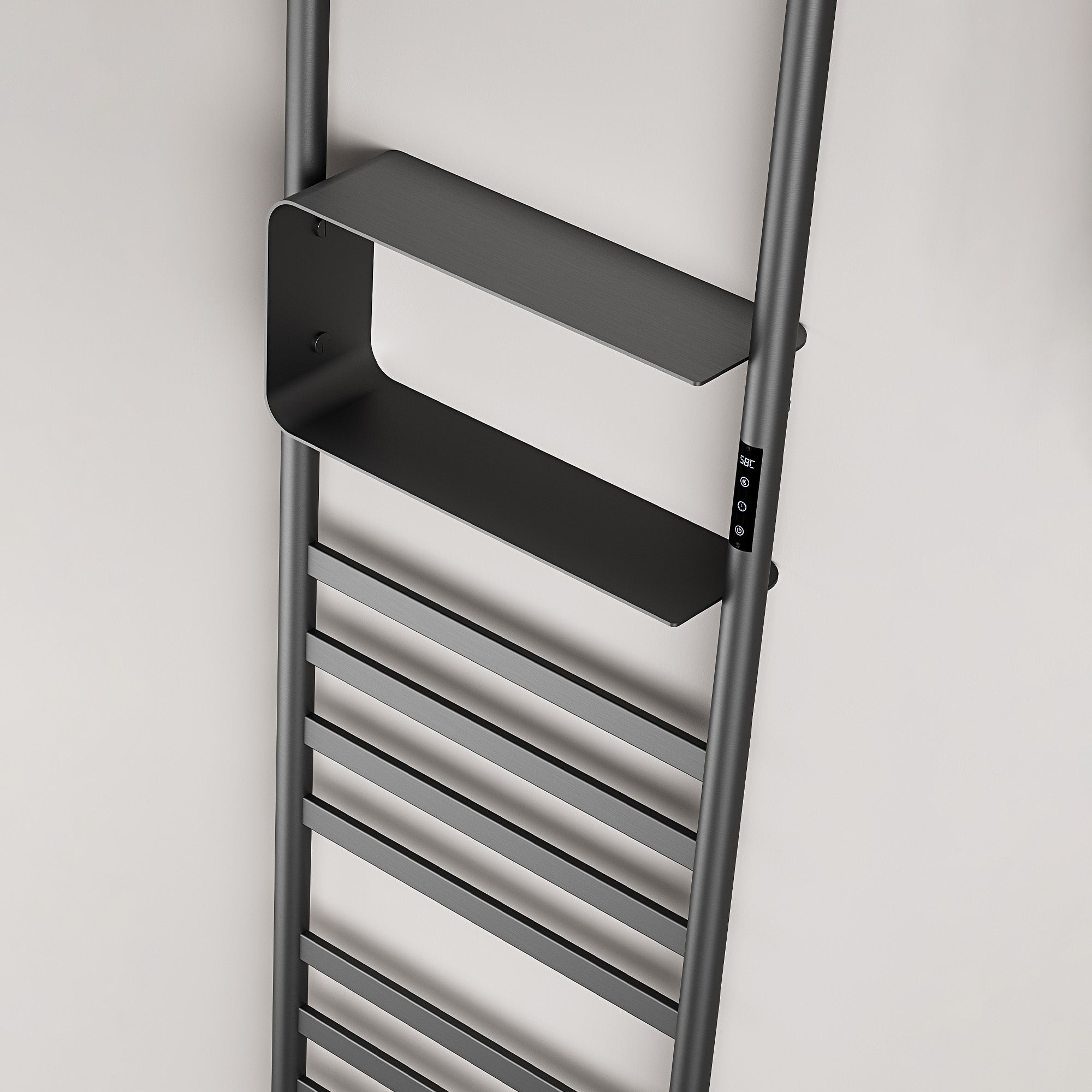 SKYLITH Smart Vertical Heated Towel Rack with Digital Display and Adjustable Heat