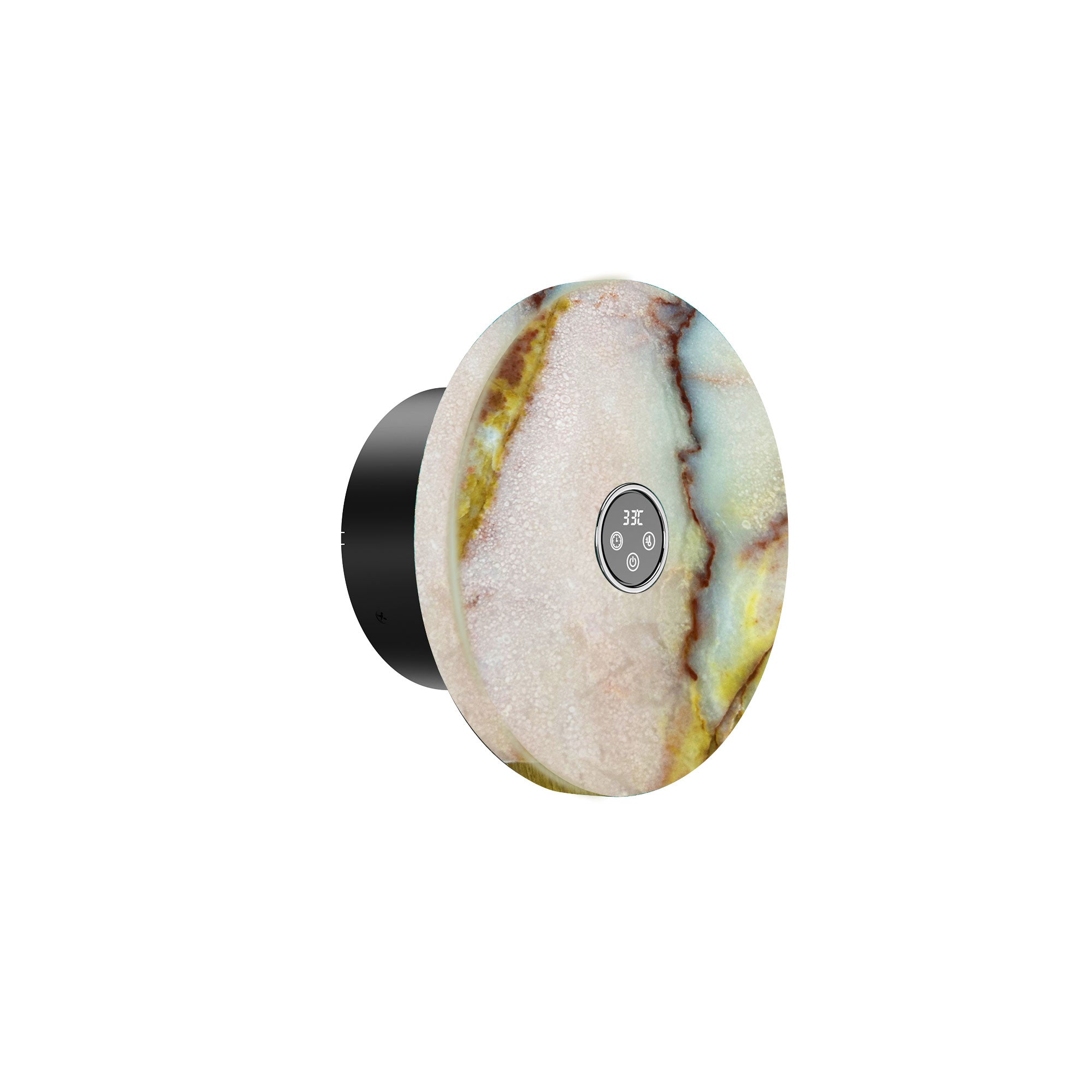 VERDARA Marble Heated Towel Rack with Carbon Fiber and Timer Control