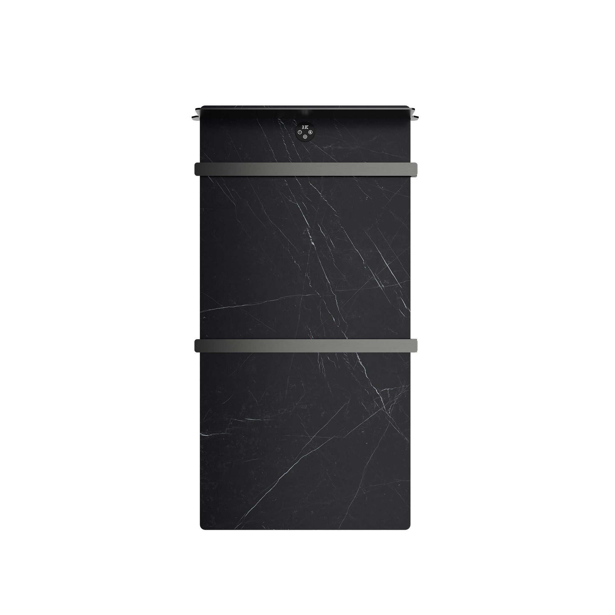 CERENE Minimalist Heated Towel Rack with Sintered Stone and Stainless Steel