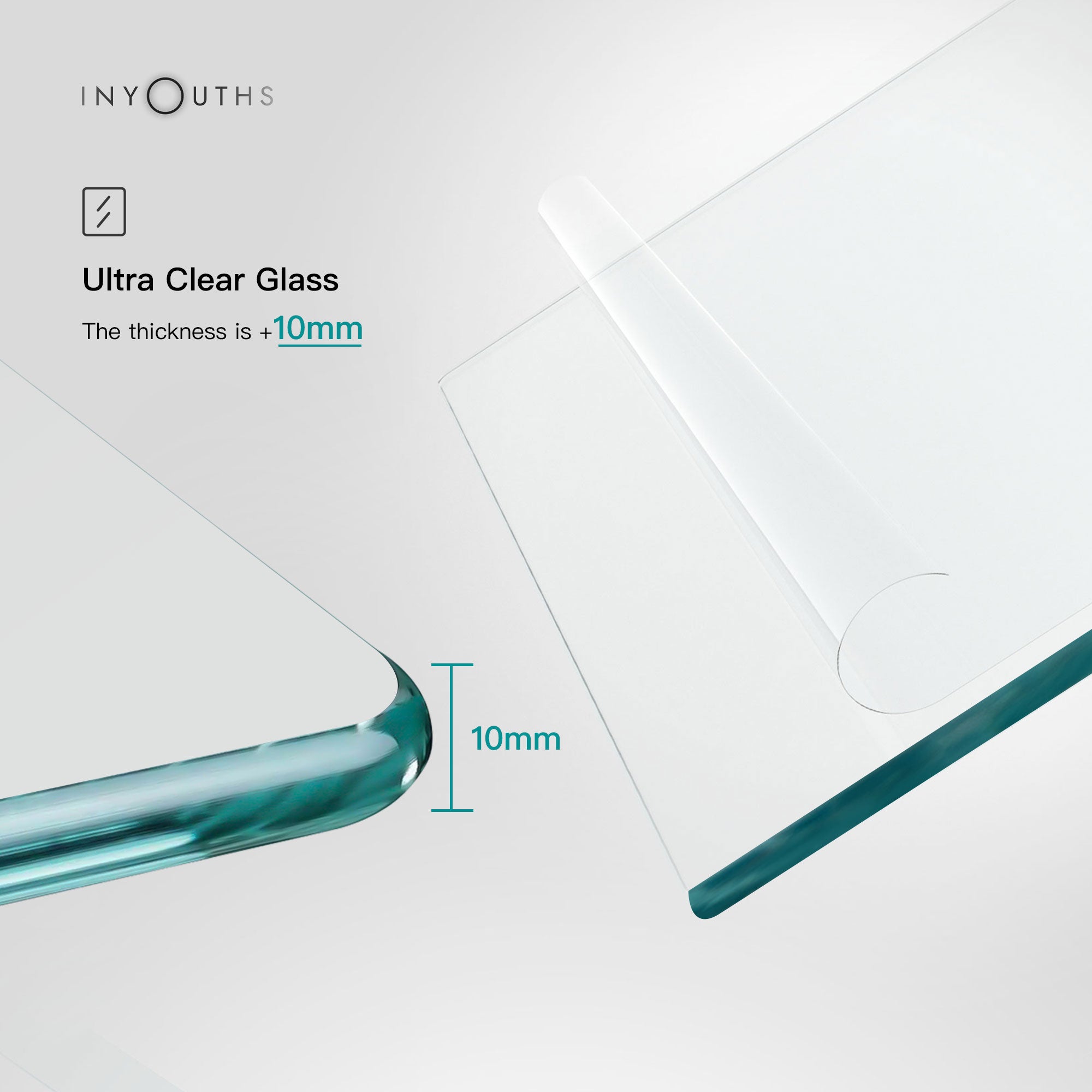 PHANTOM Customize Inline Shower Door with Ultra Clear Glass