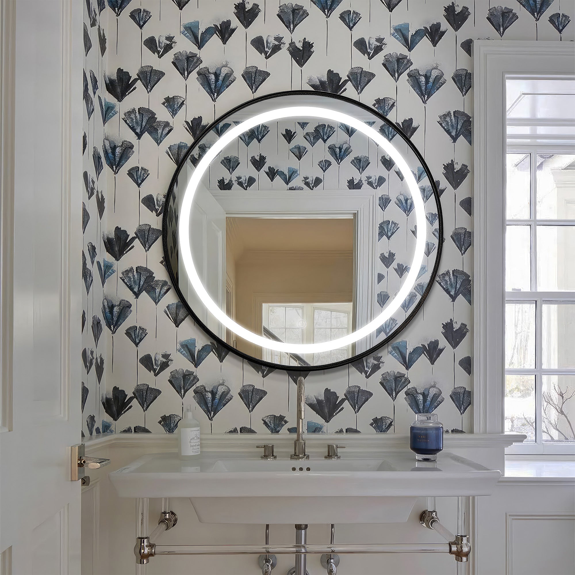 CAPELLA Round Custom LED Mirror with Frame