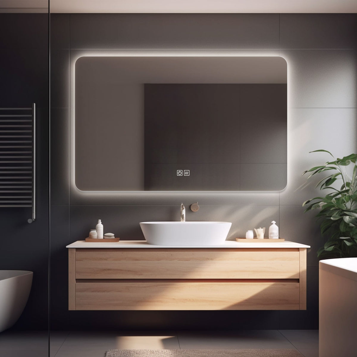 Backlight In Mirror EIRENE Customize LED Mirror with Backlight - Inyouths
