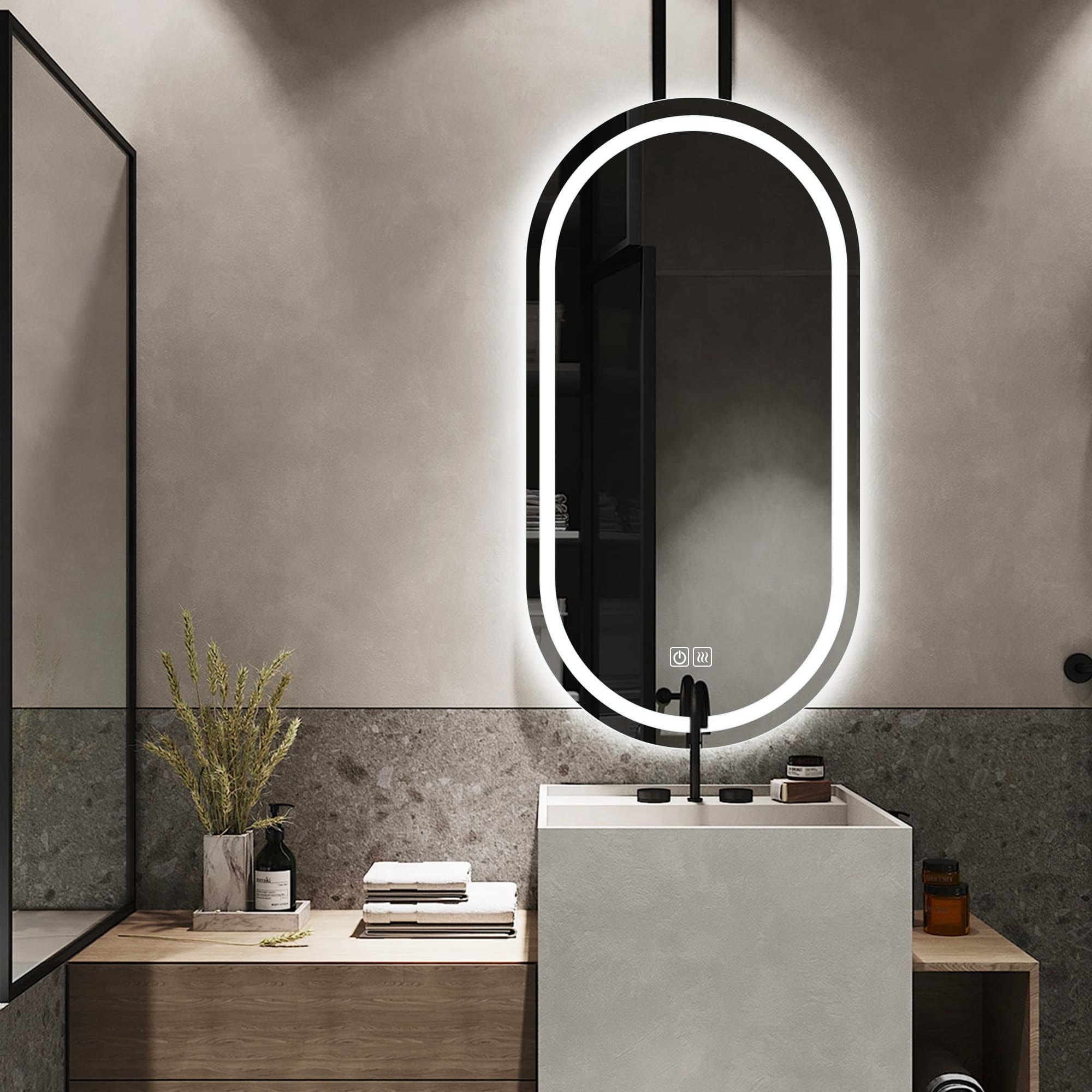 Eris LED Mirror for bathroom 6000k light