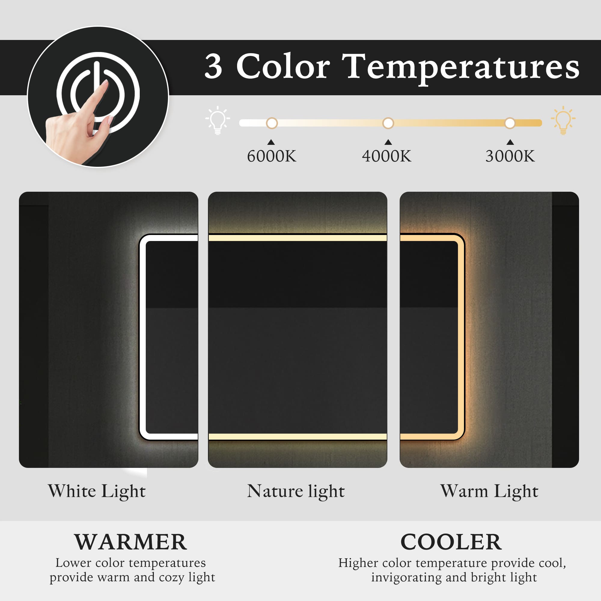 HeleneLEDMirror3000-4000-6000kColorTemperatures