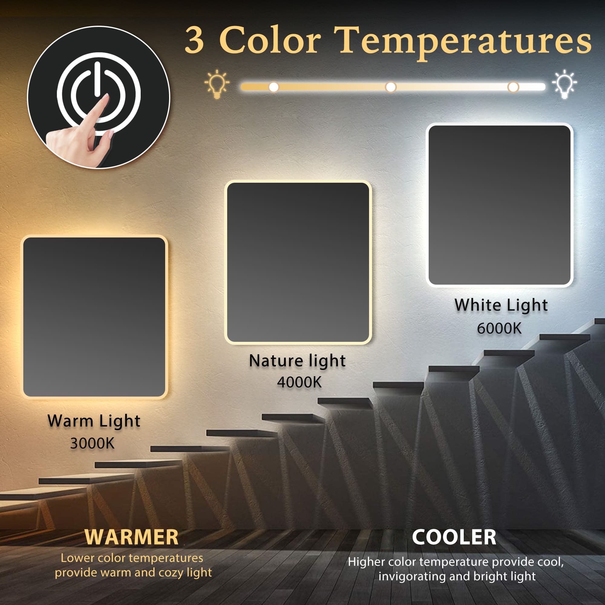 HimaliaLEDMirror3000k-4000k-6000KColorTemperatures