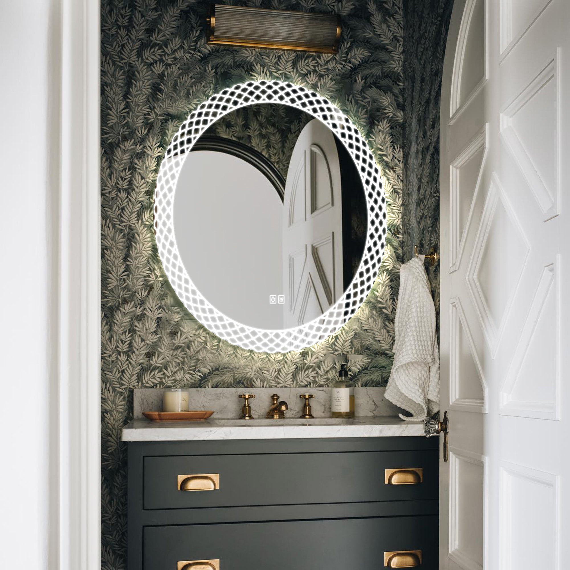 METIS Round Custom LED Mirror with Backlight