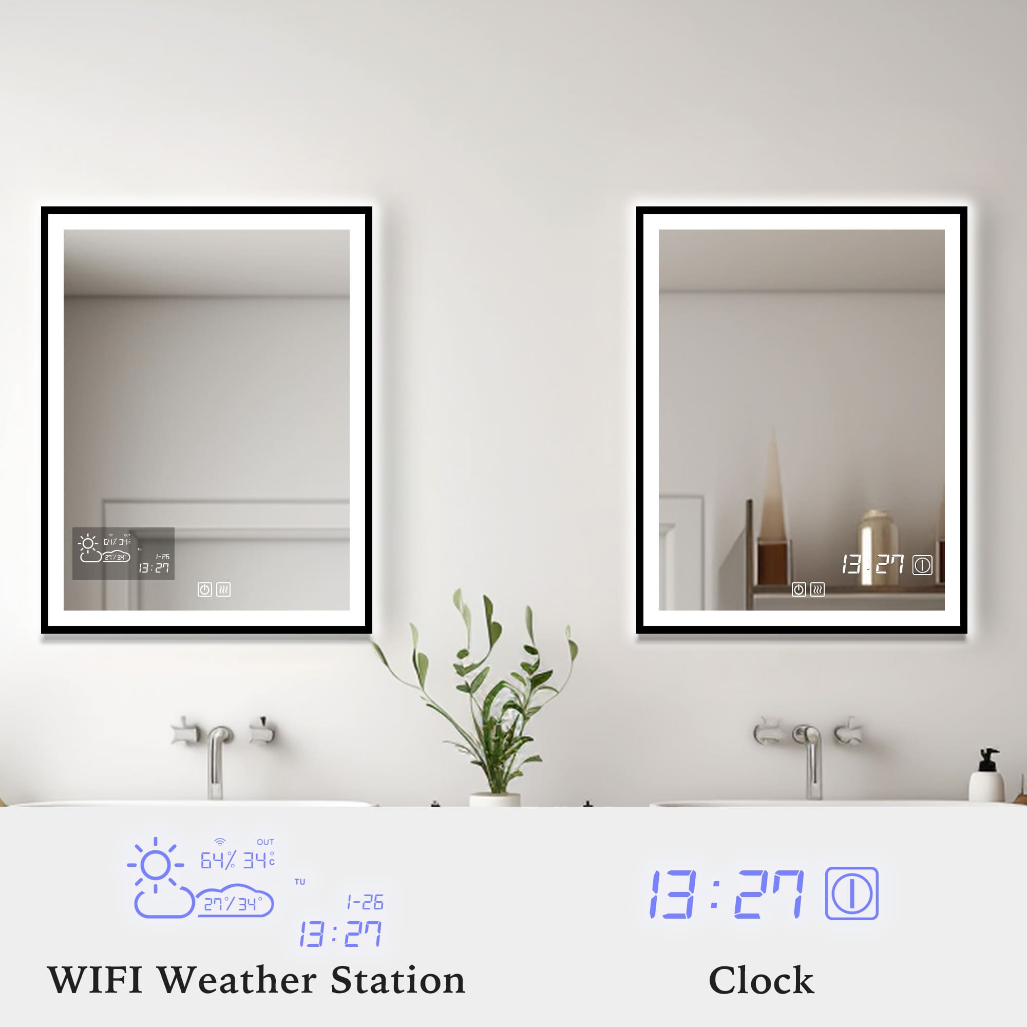 MimasLEDMirrorClockandWIFIWeatherStation