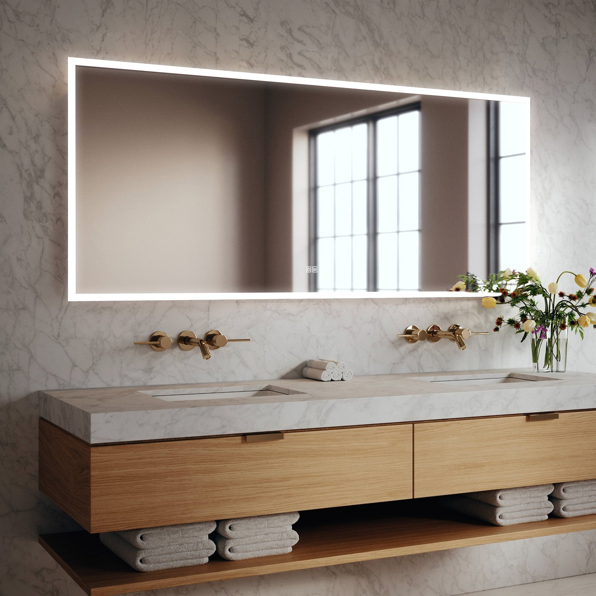 NEPTUNE Custom LED Mirror with Edge Frosted