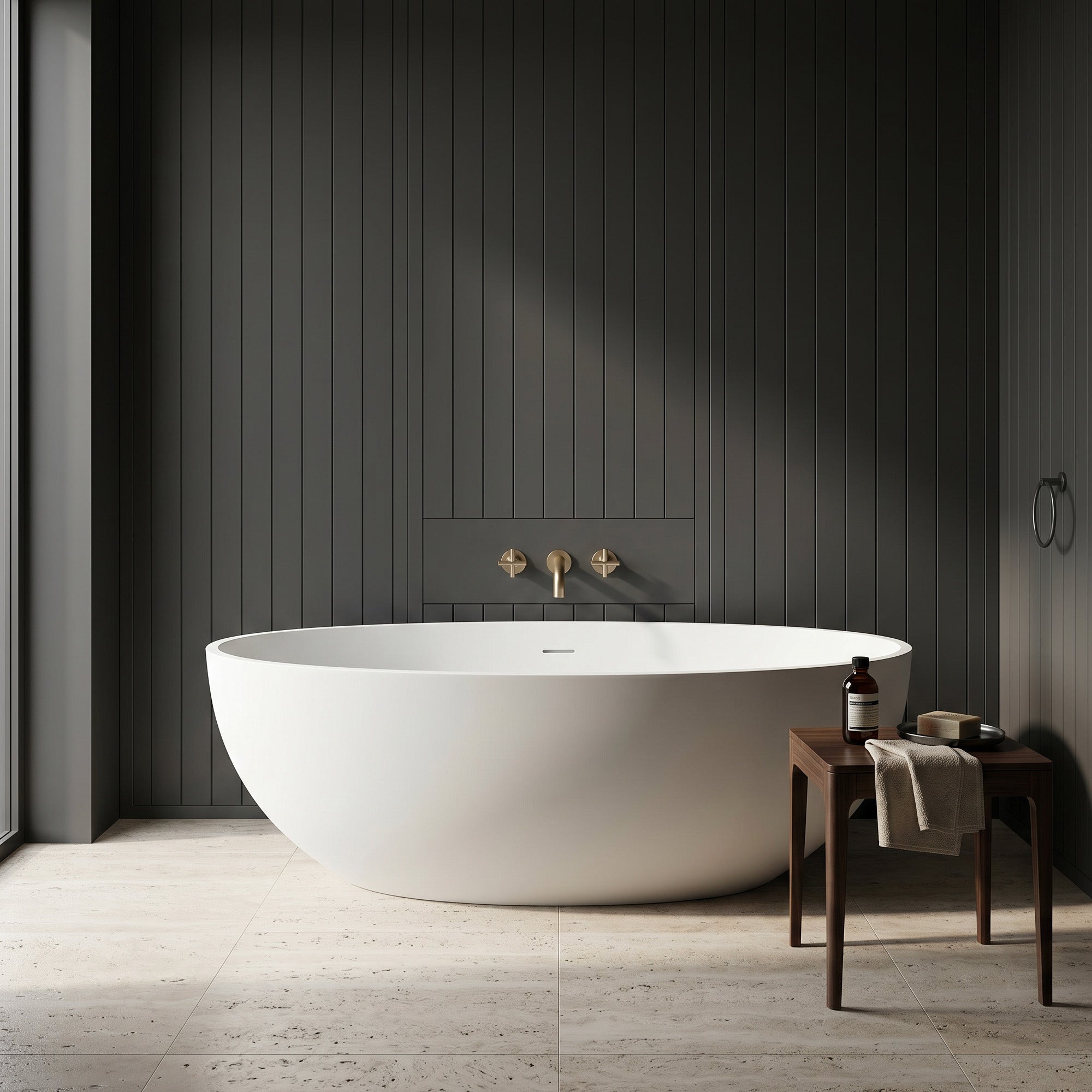 NOCTARA Freestanding Soaking Bathtub 67" For Two-Person Relaxation