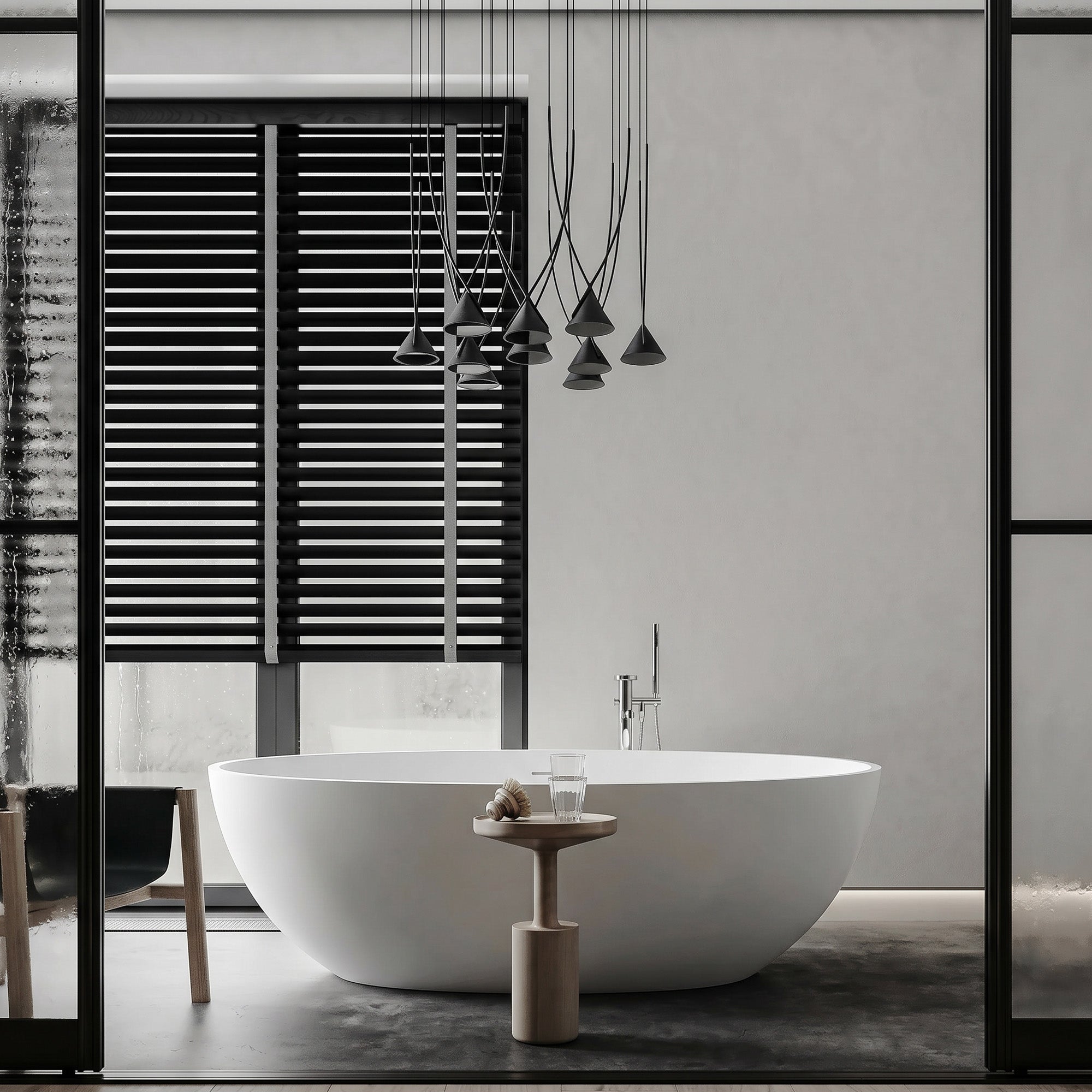 NOCTARA Freestanding Soaking Bathtub 67" For Two-Person Relaxation