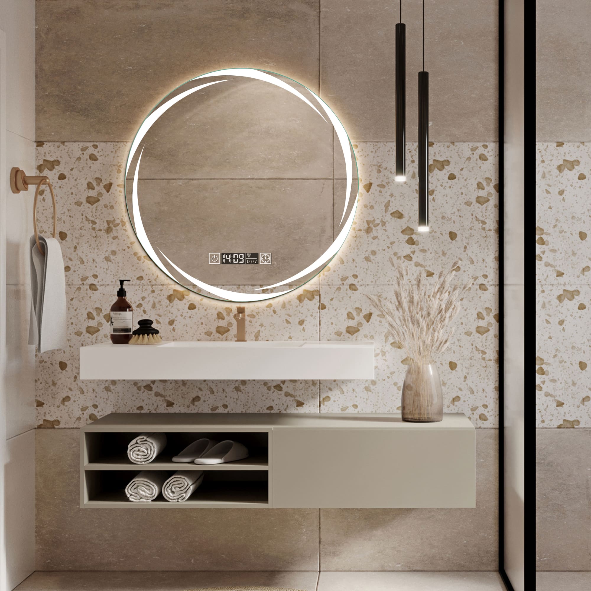 ORION LED mirror for bathroom