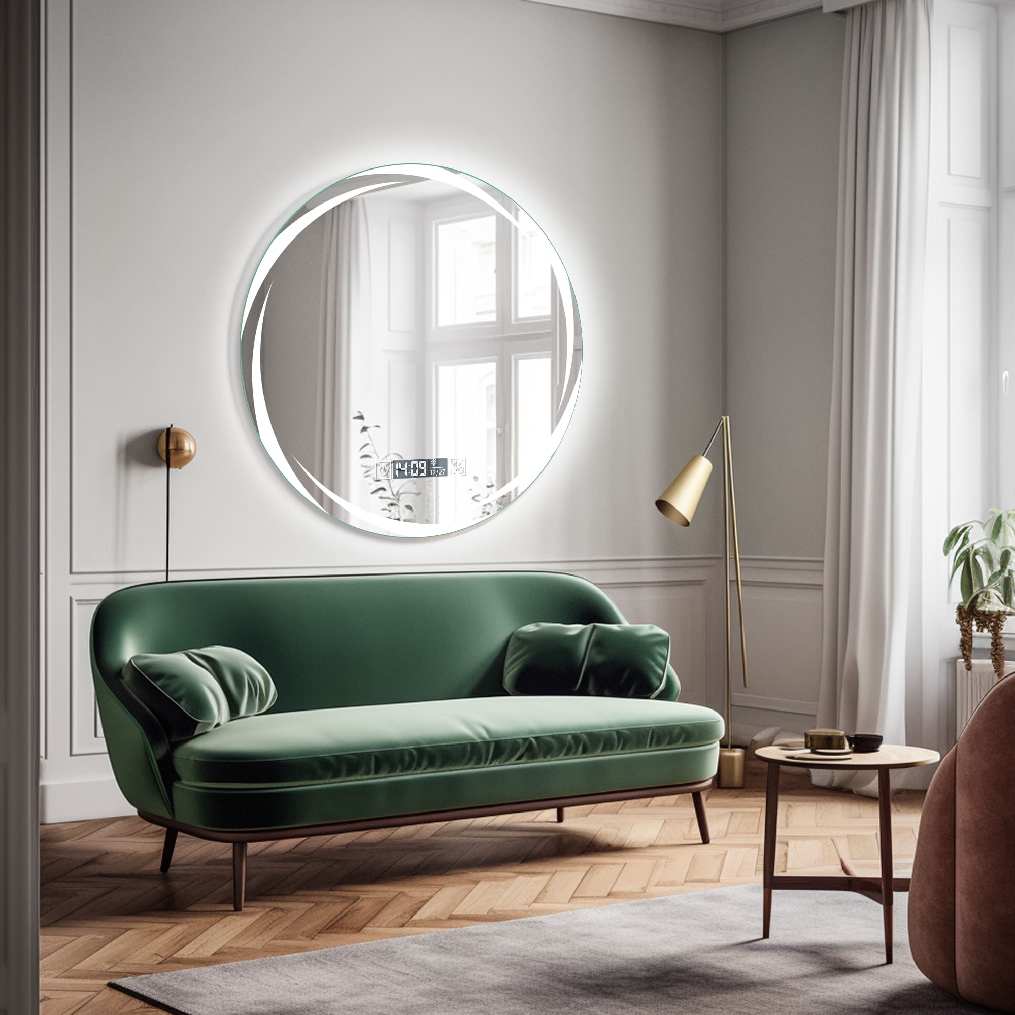 ORION LED mirror for living room