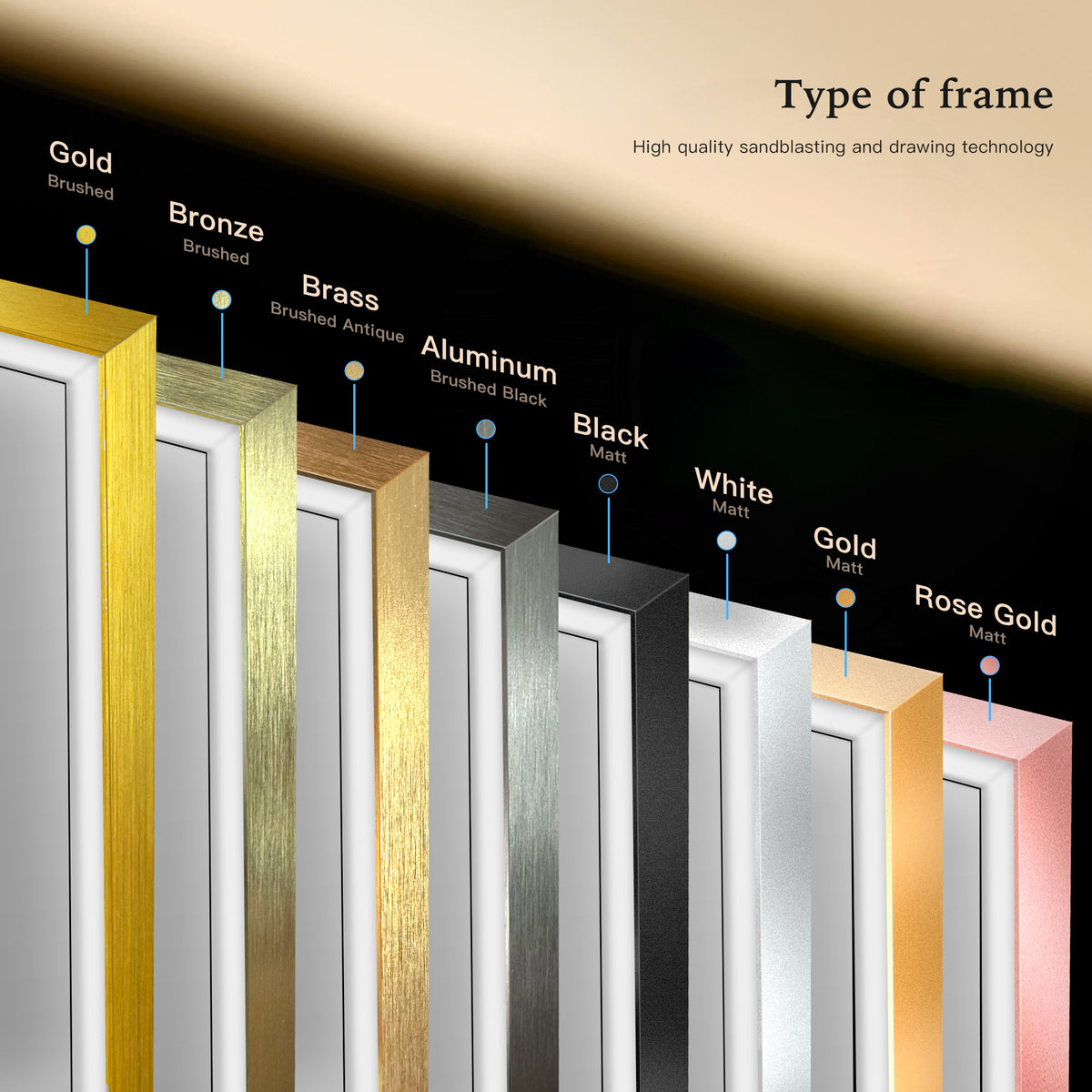 PANDORA Customize LED Mirror with Frame - Inyouths