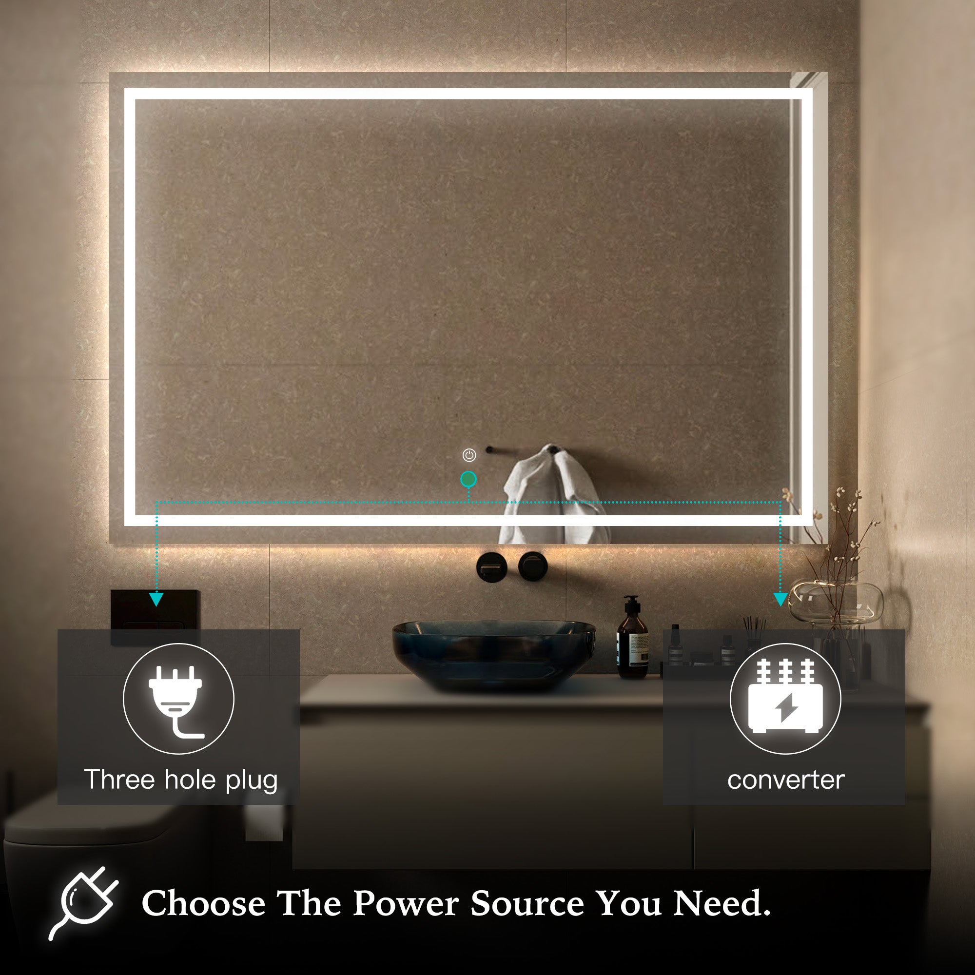 POLARIS Customize LED Mirror with Backlight