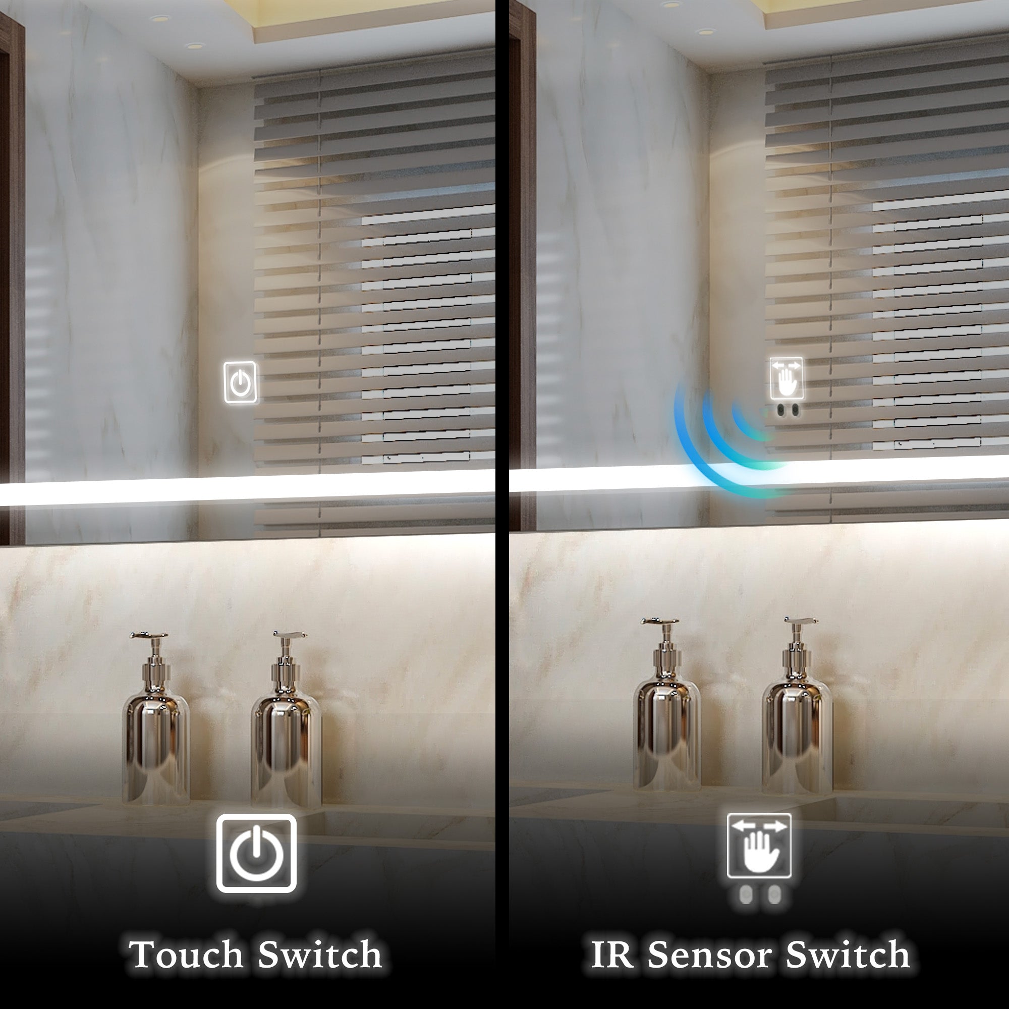 Polaris Custom LED Mirror with Backlight - Inyouths