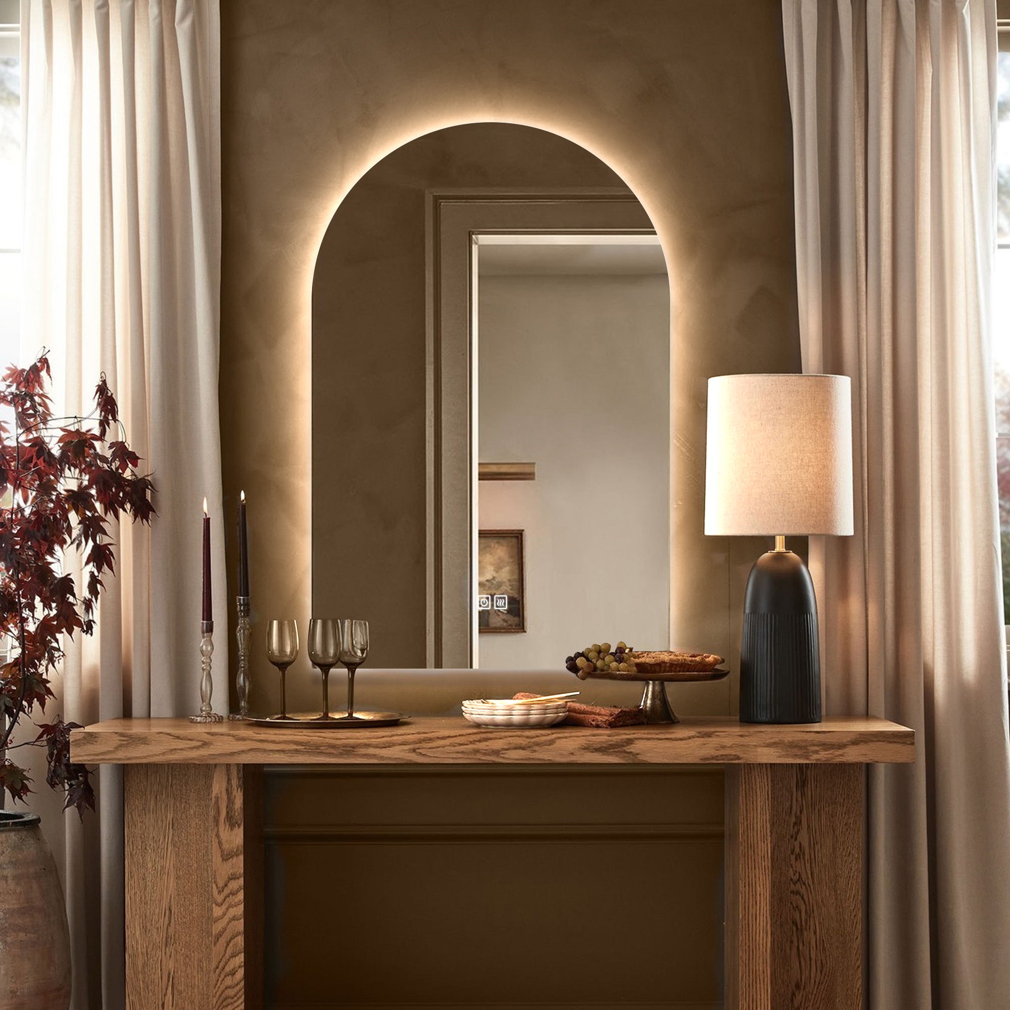 PROCYON Arched Custom LED Mirror with Backlight