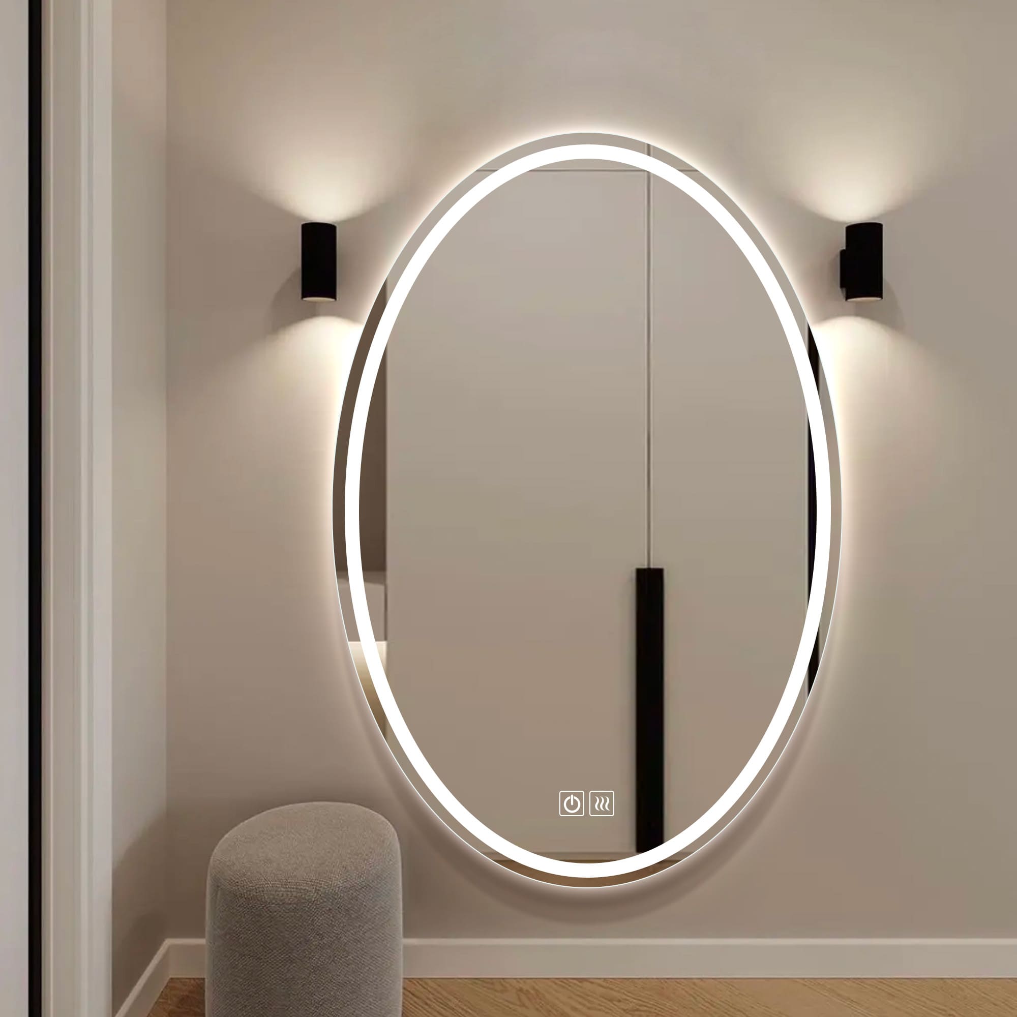 Pluto LED Mirror for hallway