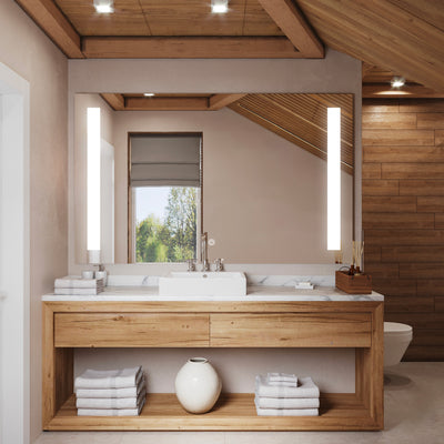 SATURN Custom LED Mirror with Frosted Panel