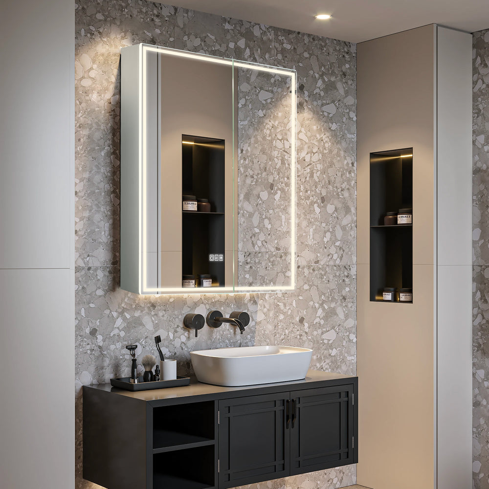 THEBE Custom LED Mirror Medicine Cabinet with Modern Design