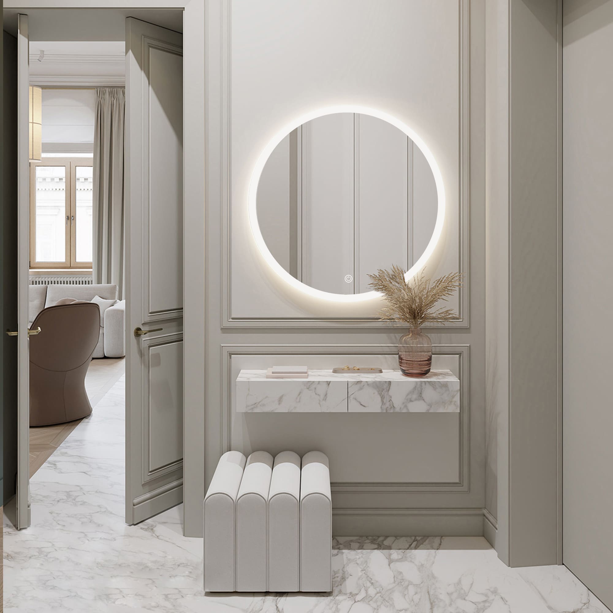 URANUS LED mirror for hallway