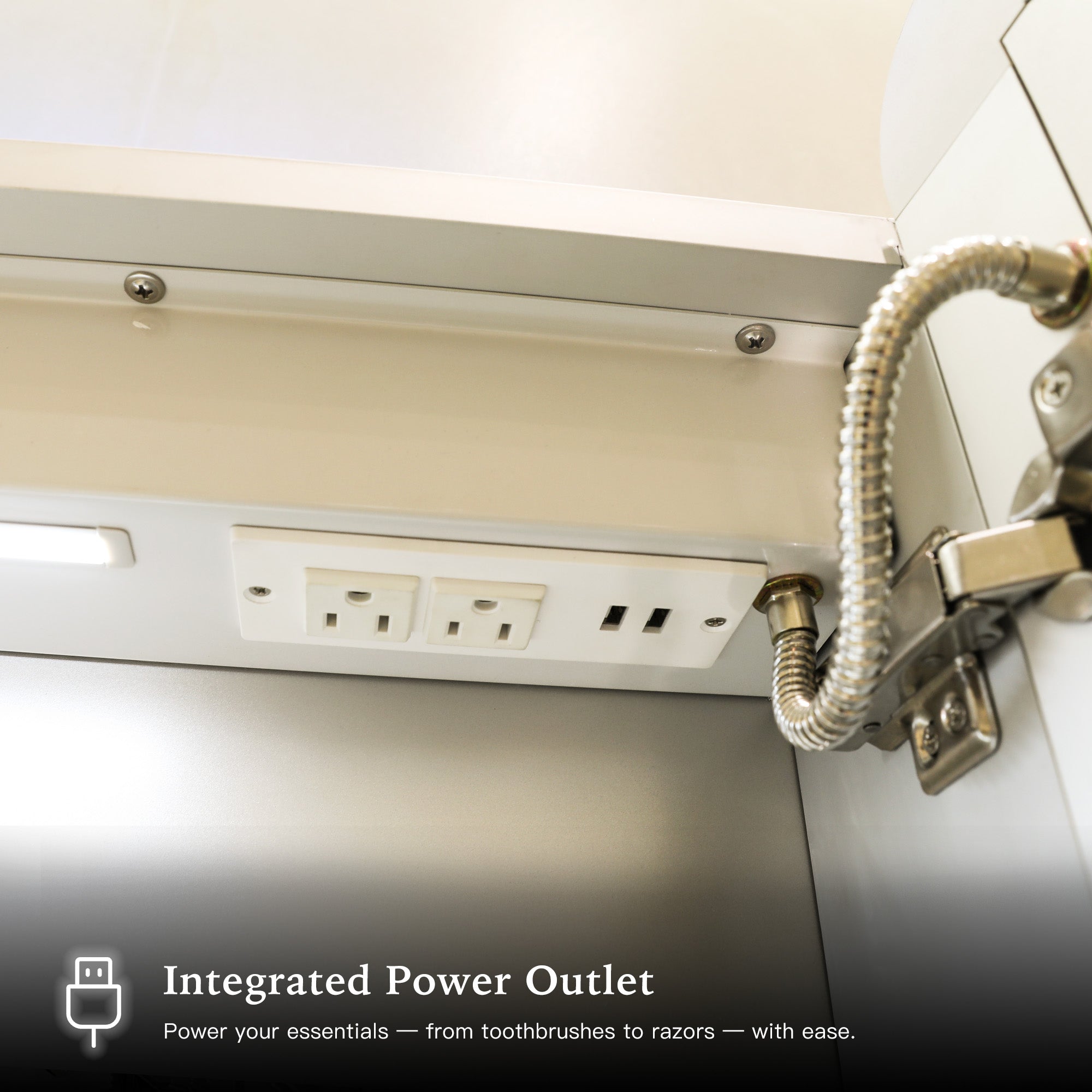 VIREAL Custom LED Mirror Medicine Cabinet with Ambient Design