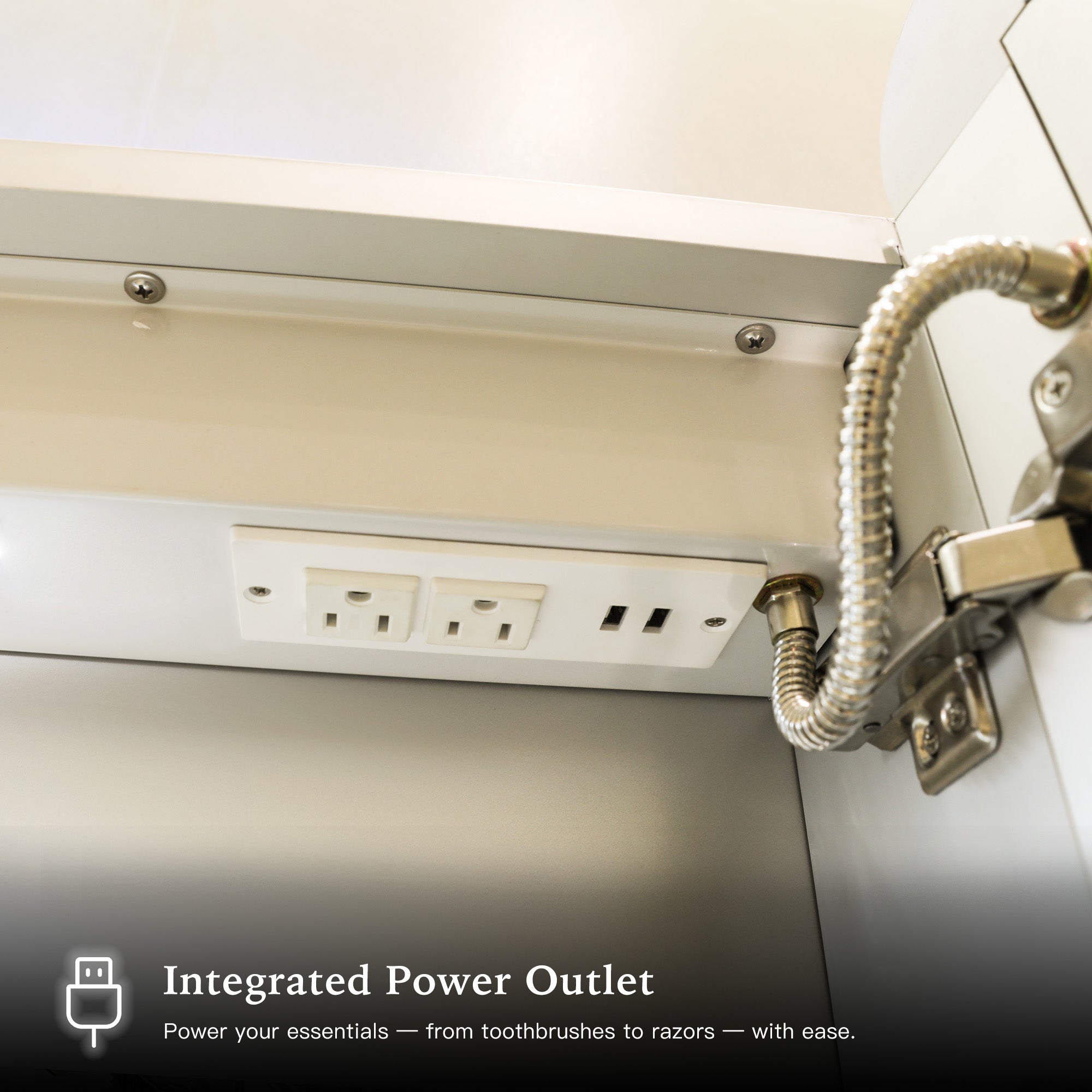 GLEVARA Custom LED Mirror Medicine Cabinet with Minimalist Design