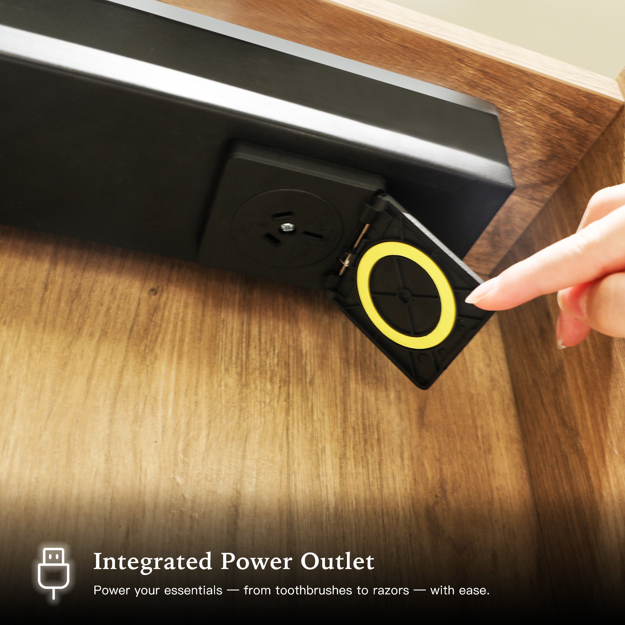 ORLIX Custom Wooden LED Mirror Medicine Cabinet with Oval Design