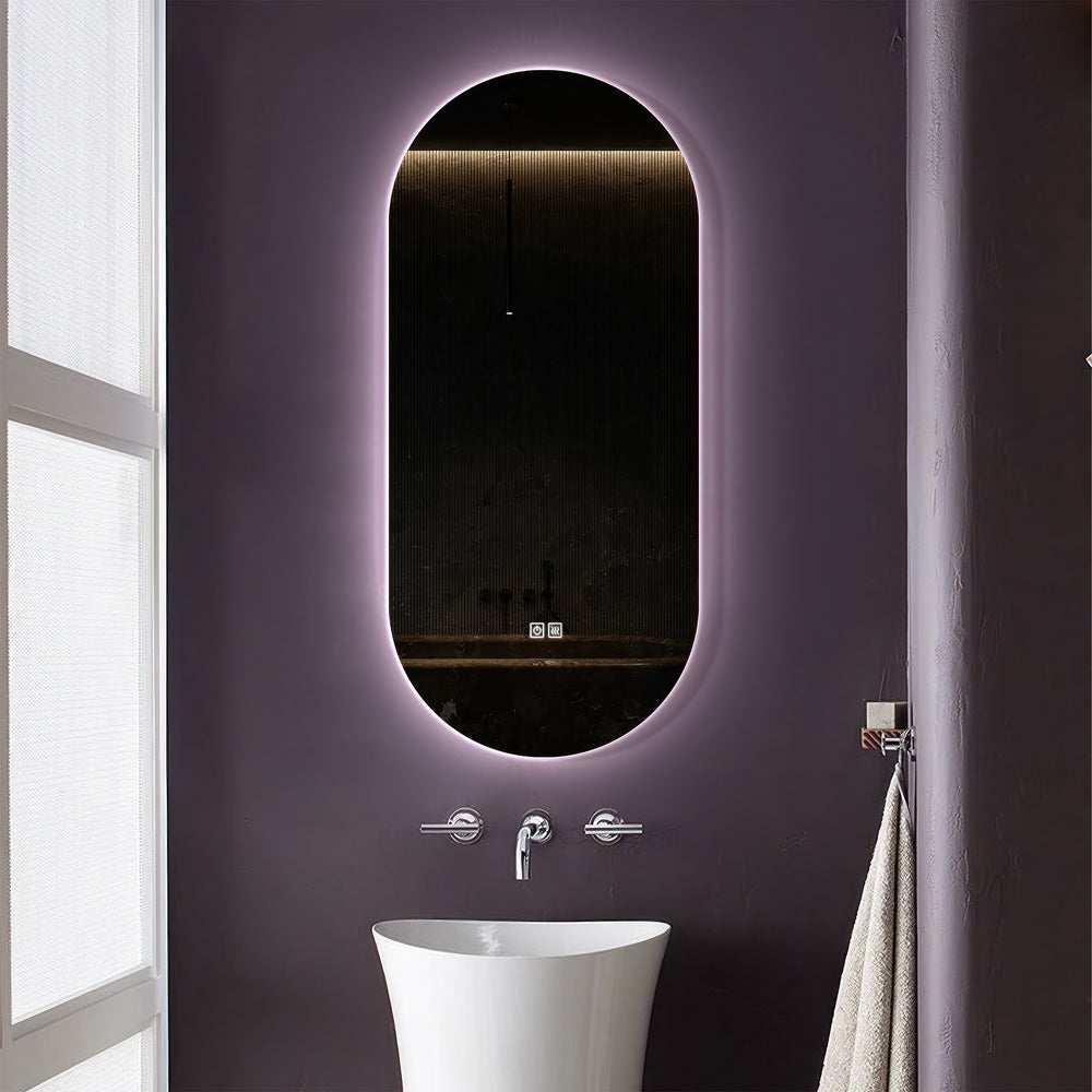 Elegant & Versatile Oval LED Mirrors - Inyouths
