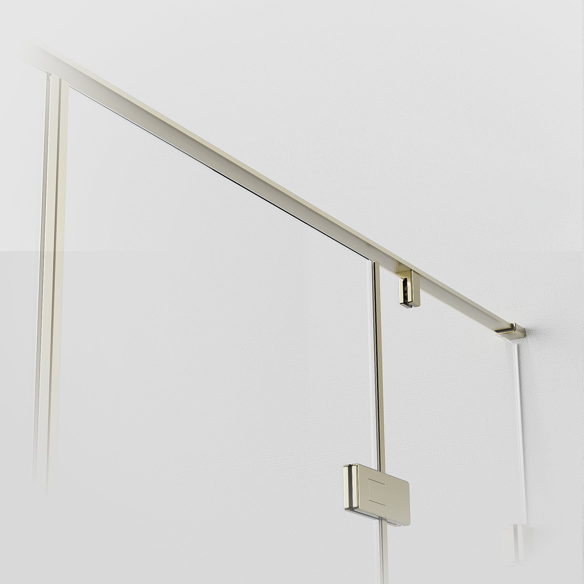GLACIEN Customize U-Line Shower Door with Ultra Clear Glass