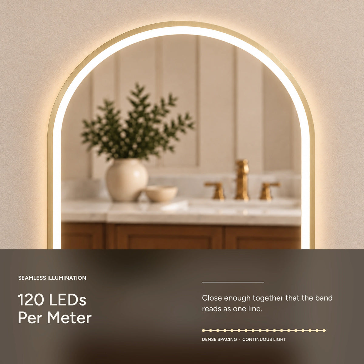 ANTARES continuous front light with 120 LEDs per meter
