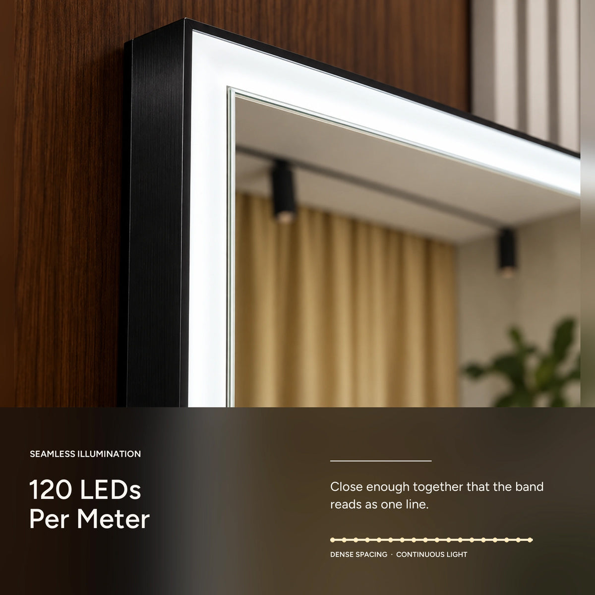 DENEB continuous front light with 120 LEDs per meter