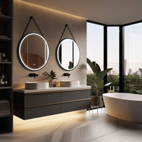 ATLAS Round Custom LED Mirror with Frame